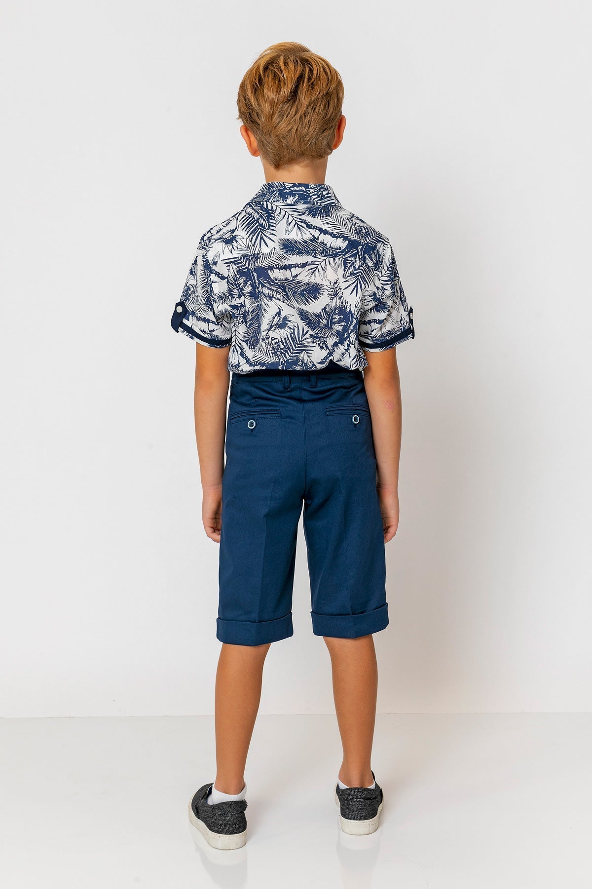 InCity Kids Boys Collared Short Sleeve Button Down Hawaiian Shirt InCity Boys & Girls