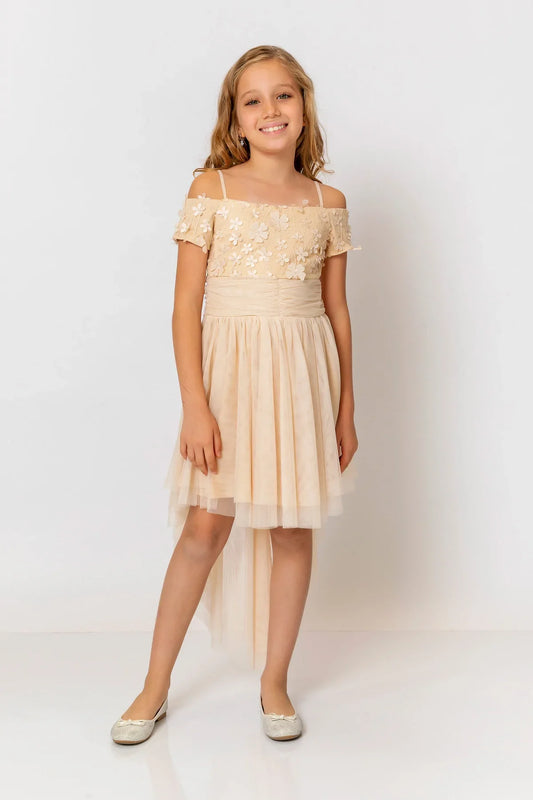 InCity Kids Girls Victorian High-Low Fashion Dress InCity Boys & Girls