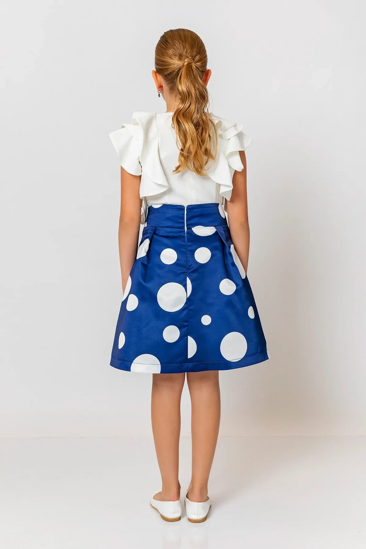 InCity Kids Girls Polka Dot Midi Fashion Skirt InCity Boys & Girls