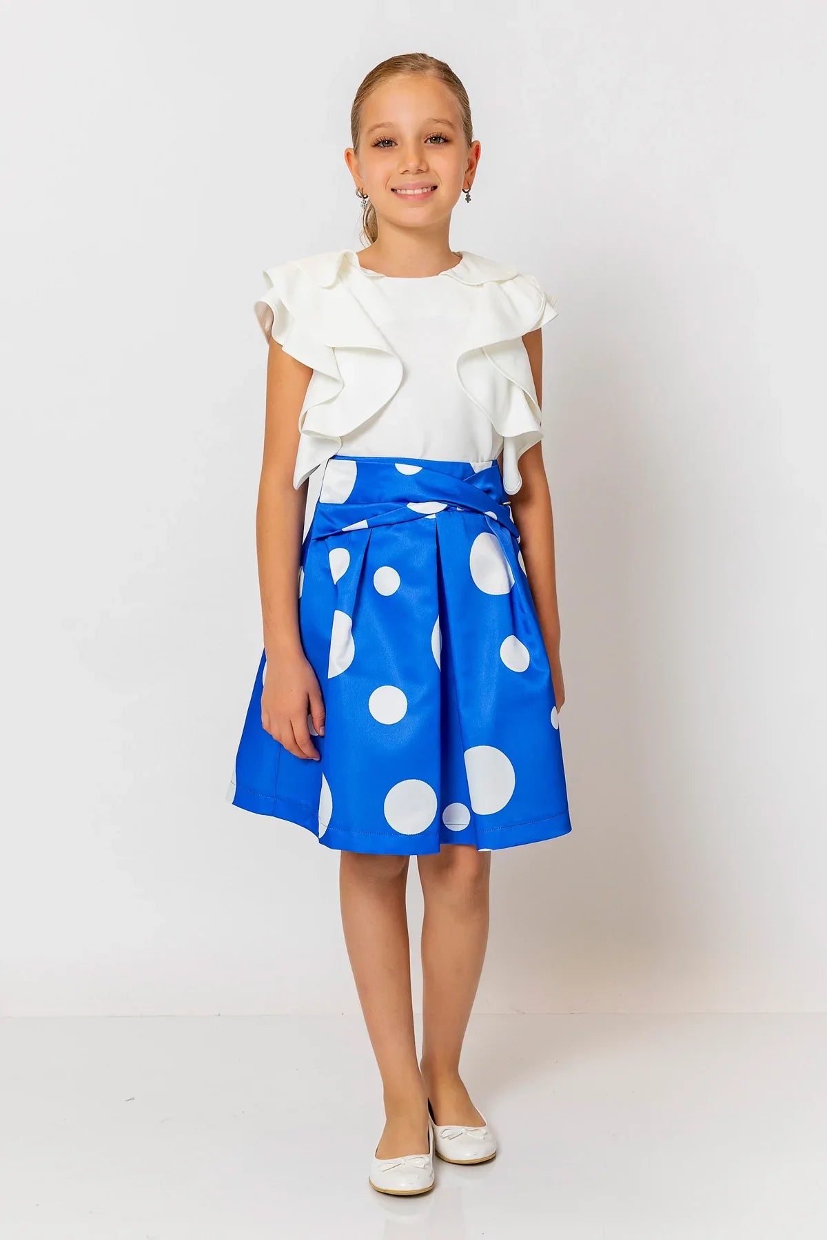 InCity Kids Girls Polka Dot Midi Fashion Skirt InCity Boys & Girls