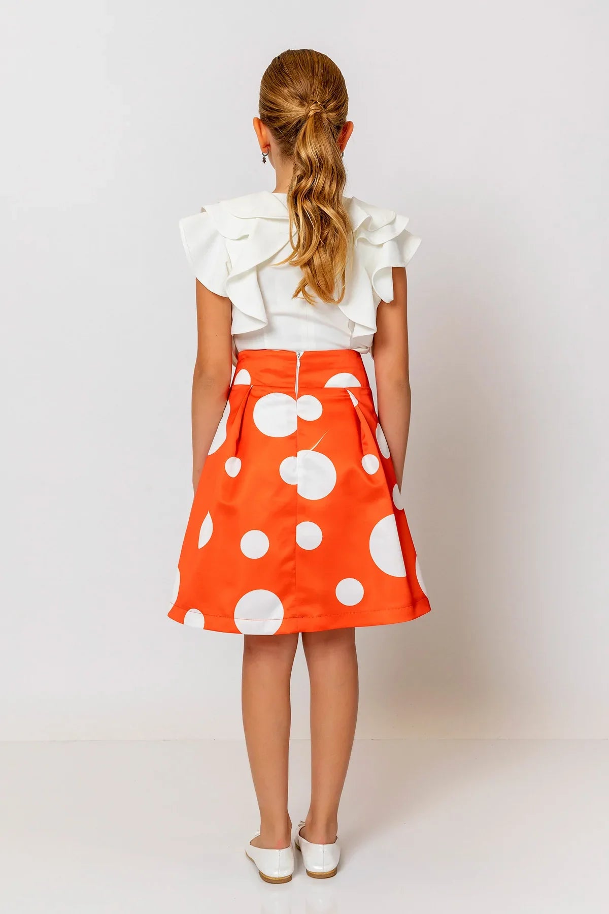 InCity Kids Girls Polka Dot Midi Fashion Skirt InCity Boys & Girls