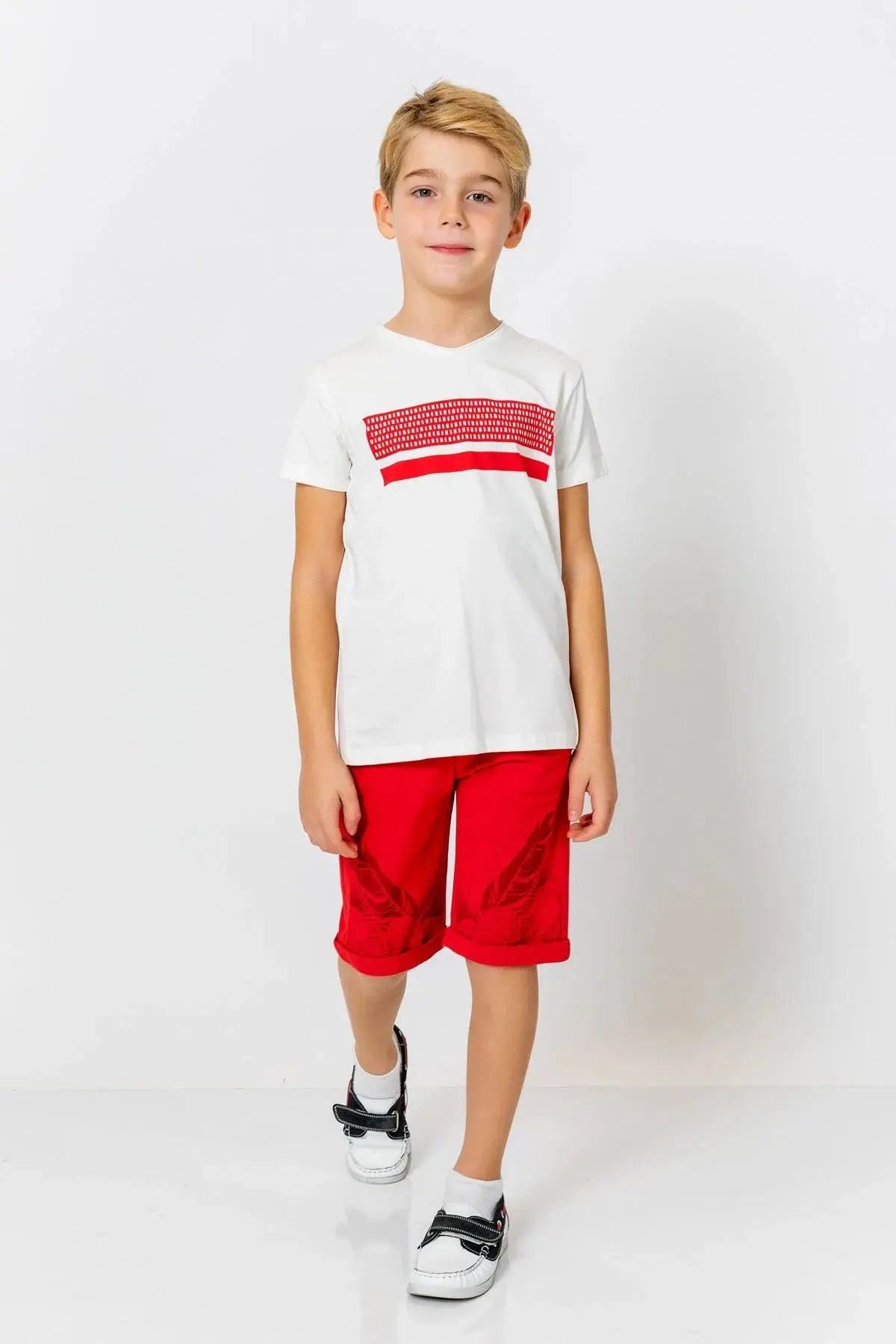 InCity Boys (3002) - Kısa Kollu Yuvarlak Yaka Baskılı T-Shirt dogan-811