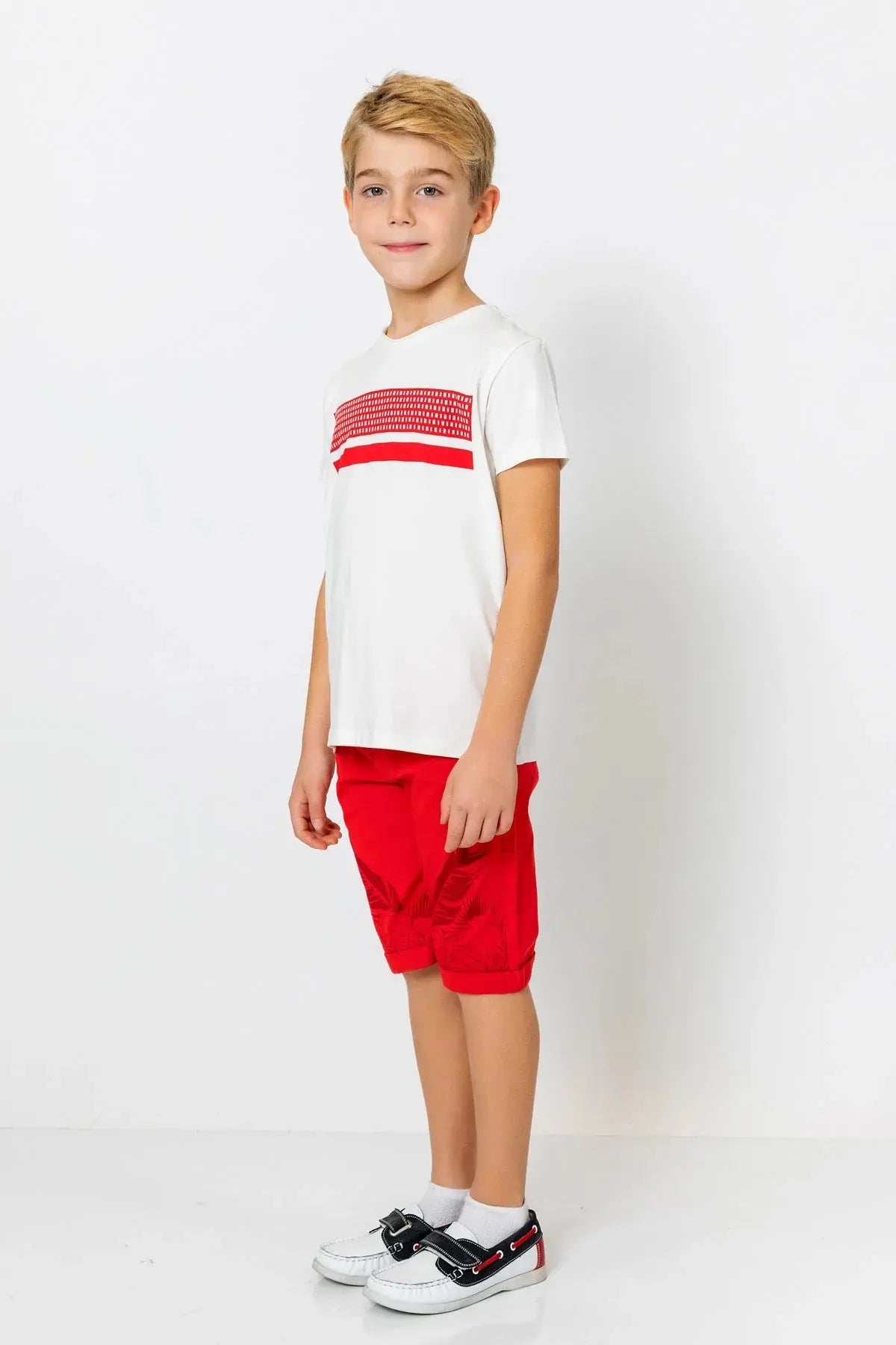 InCity Boys (3002) - Kısa Kollu Yuvarlak Yaka Baskılı T-Shirt dogan-811