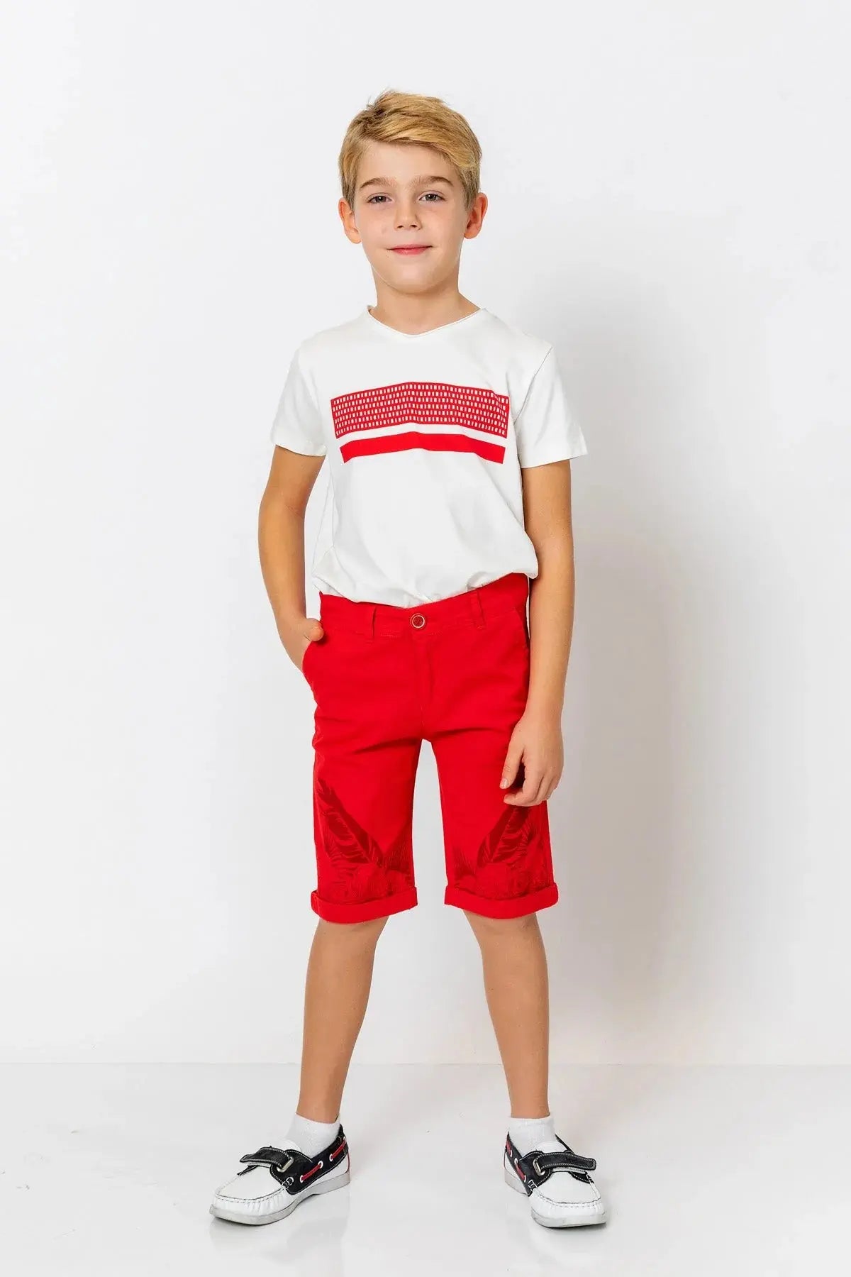 InCity Boys (3002) - Kısa Kollu Yuvarlak Yaka Baskılı T-Shirt dogan-811