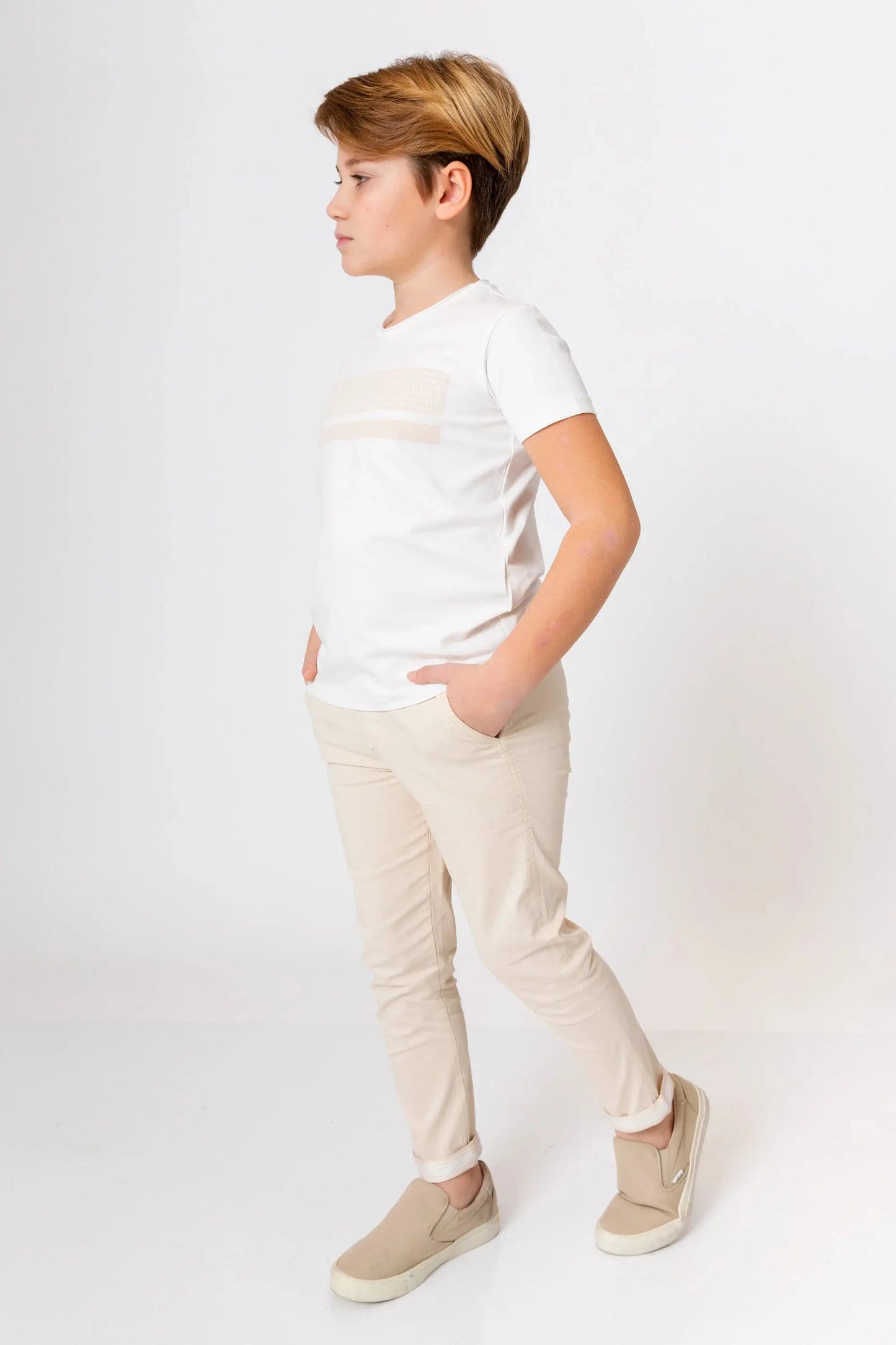 InCity Boys (3002) - Kısa Kollu Yuvarlak Yaka Baskılı T-Shirt dogan-811