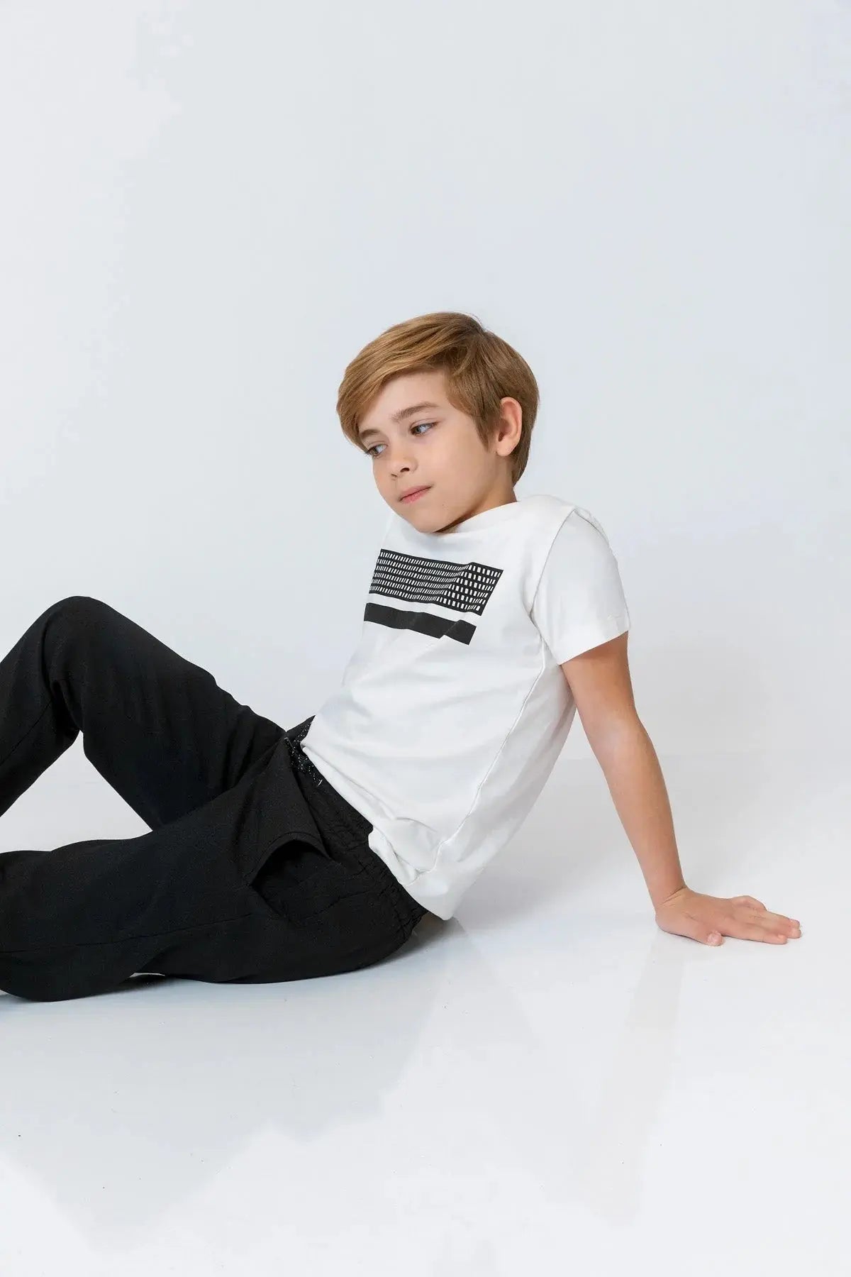 InCity Boys (3002) - Kısa Kollu Yuvarlak Yaka Baskılı T-Shirt dogan-811