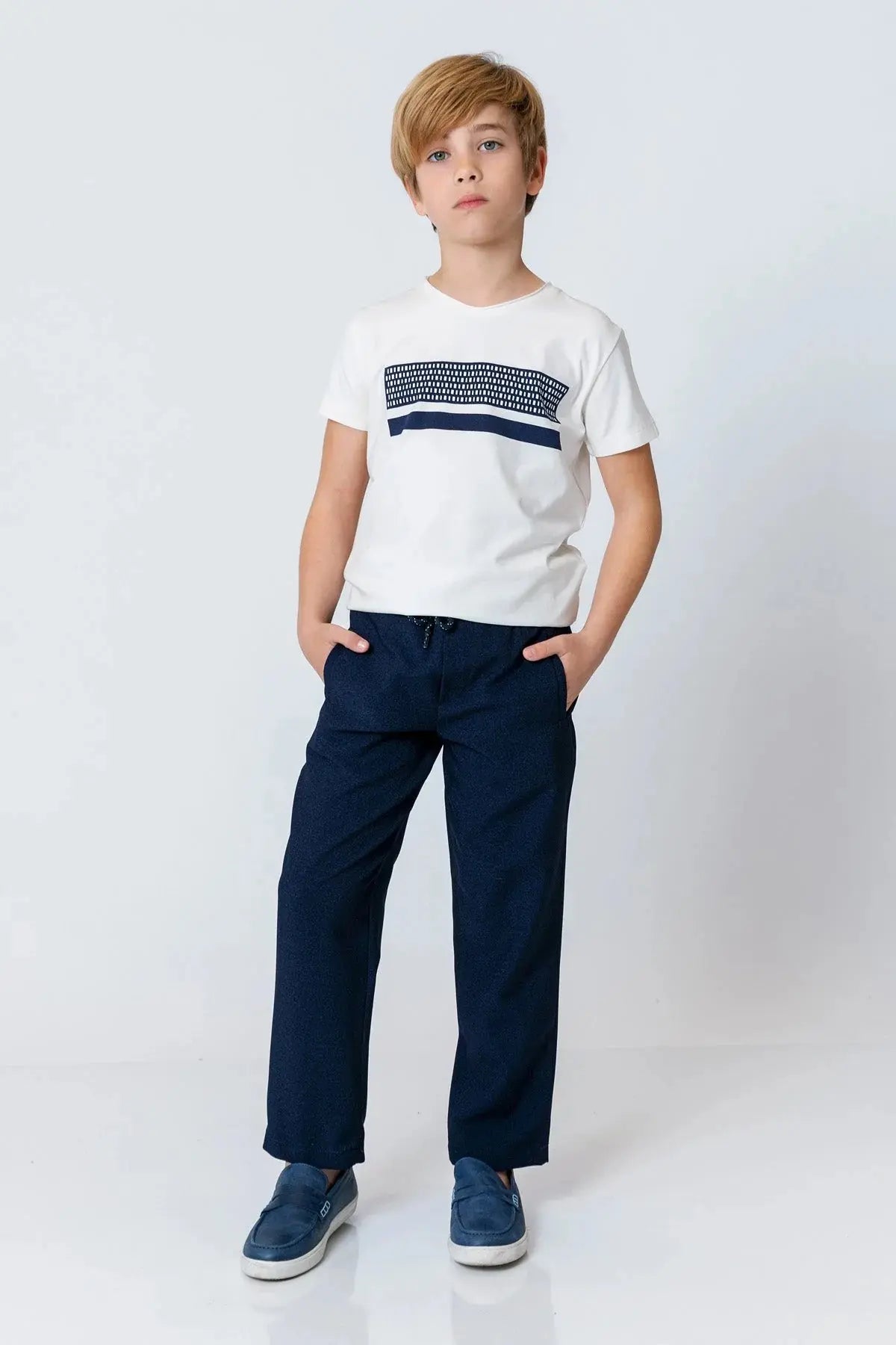 InCity Boys (3002) - Kısa Kollu Yuvarlak Yaka Baskılı T-Shirt dogan-811