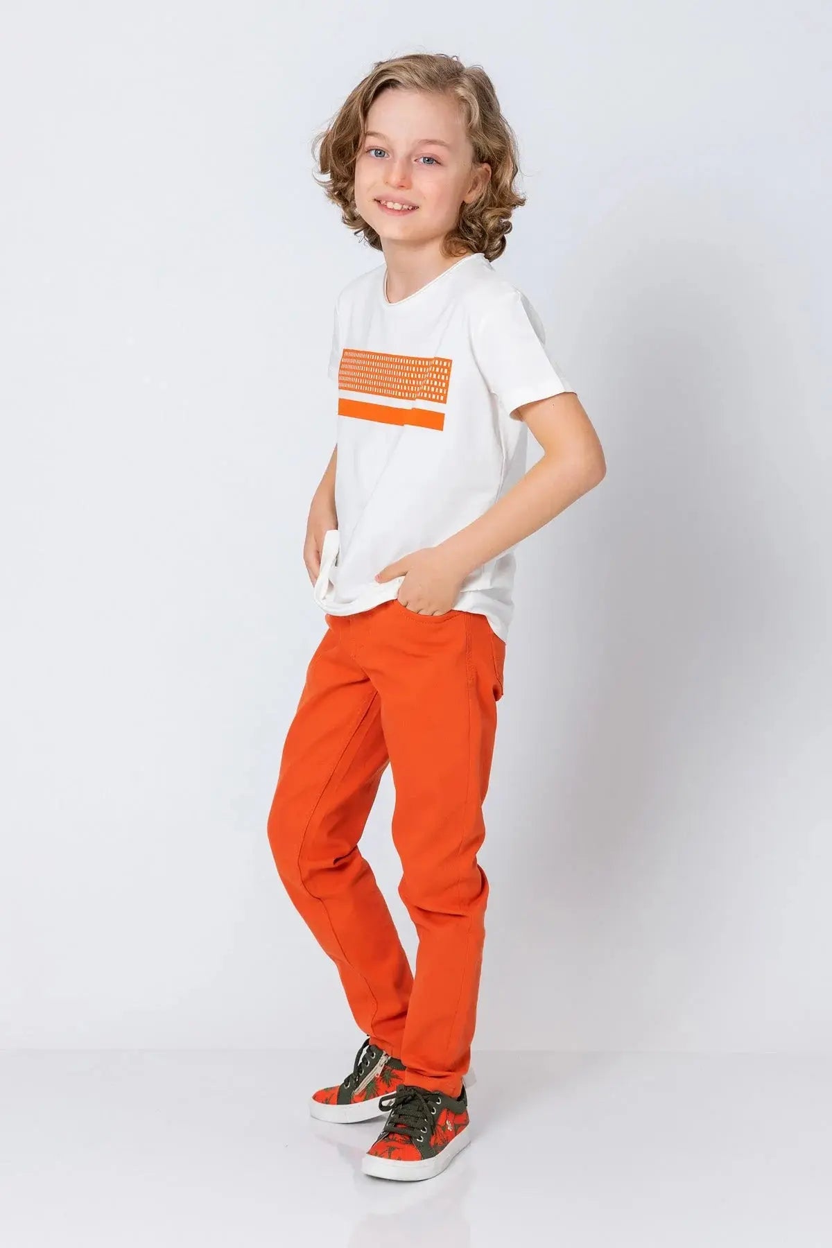 InCity Boys (3002) - Kısa Kollu Yuvarlak Yaka Baskılı T-Shirt dogan-811