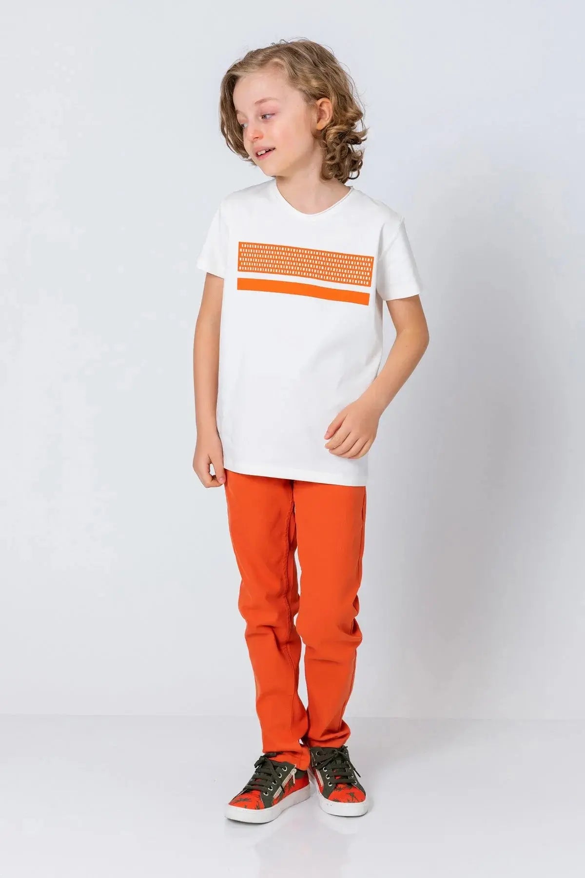 InCity Boys (3002) - Kısa Kollu Yuvarlak Yaka Baskılı T-Shirt dogan-811