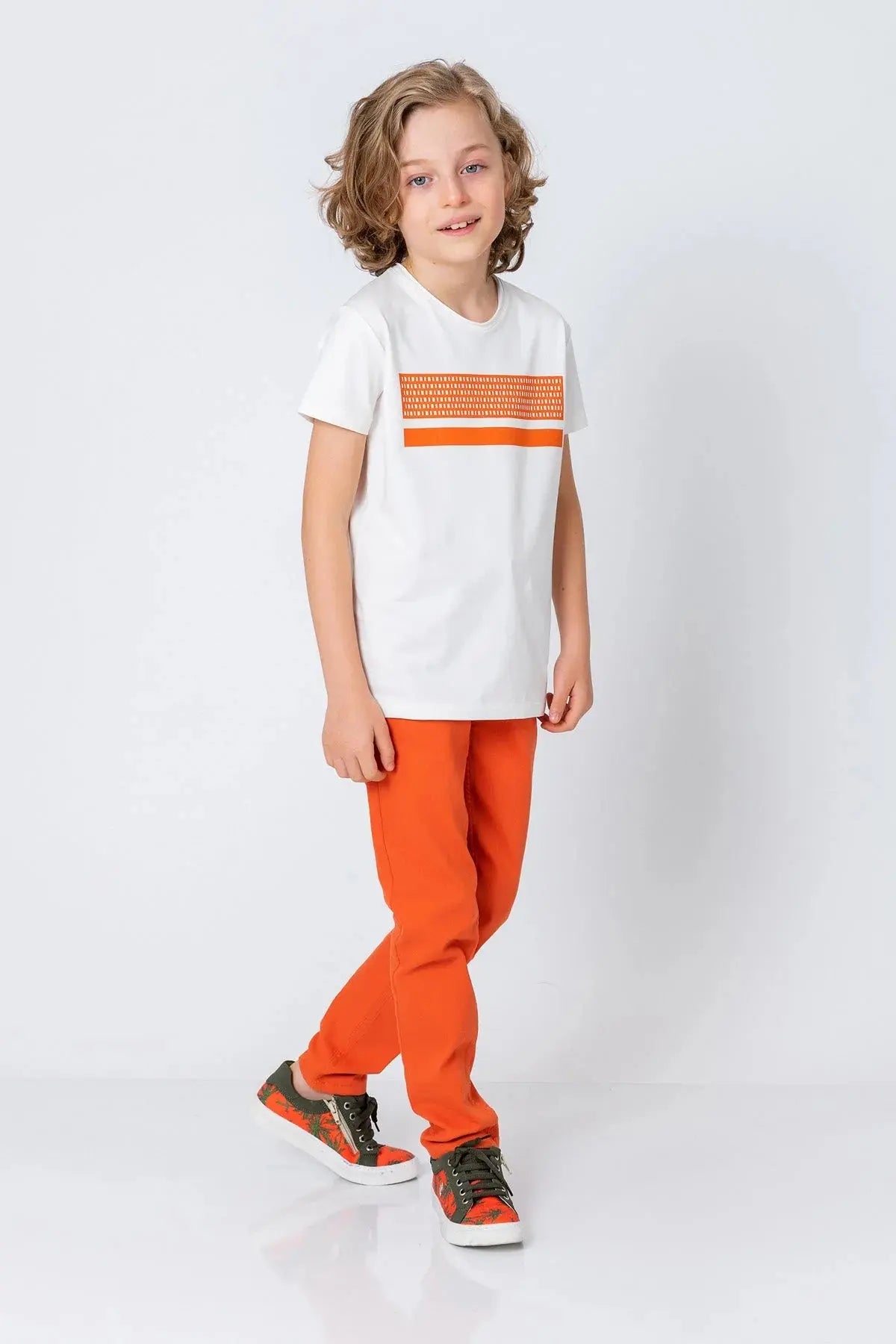 InCity Boys (3002) - Kısa Kollu Yuvarlak Yaka Baskılı T-Shirt dogan-811