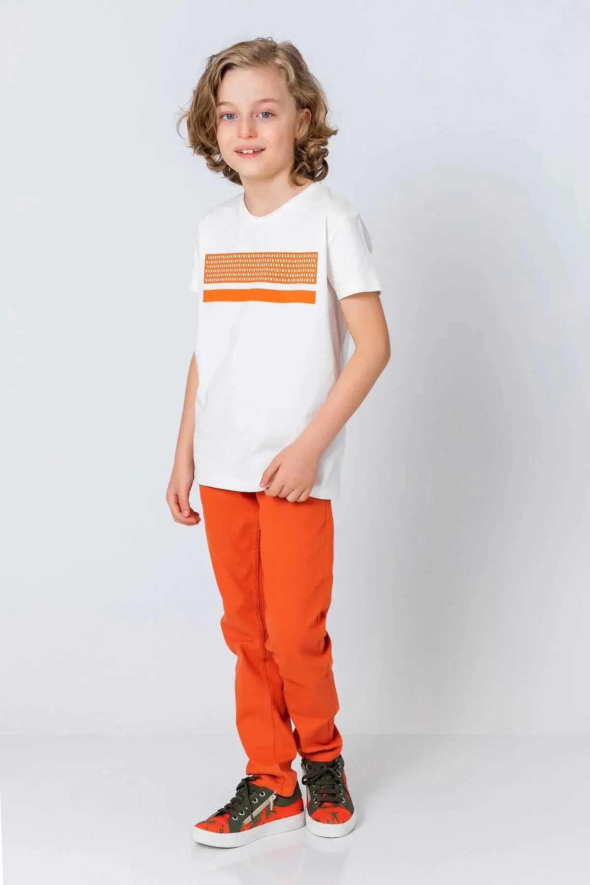 InCity Boys (3002) - Kısa Kollu Yuvarlak Yaka Baskılı T-Shirt dogan-811