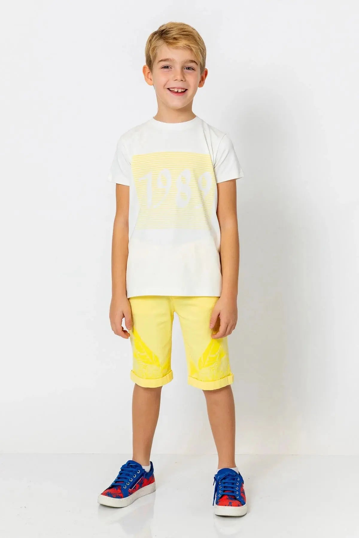 InCity Boys (3009) - Yuvarlak Yaka Ksa Kol 1989 T-shirt dogan-811