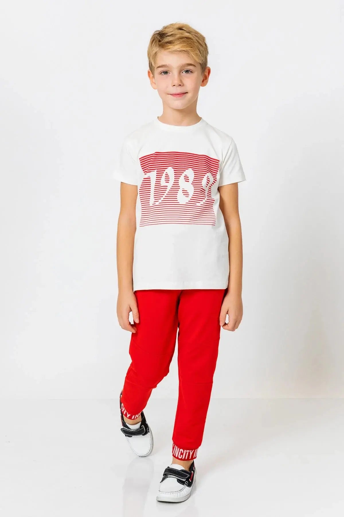 InCity Boys (3009) - Yuvarlak Yaka Ksa Kol 1989 T-shirt dogan-811