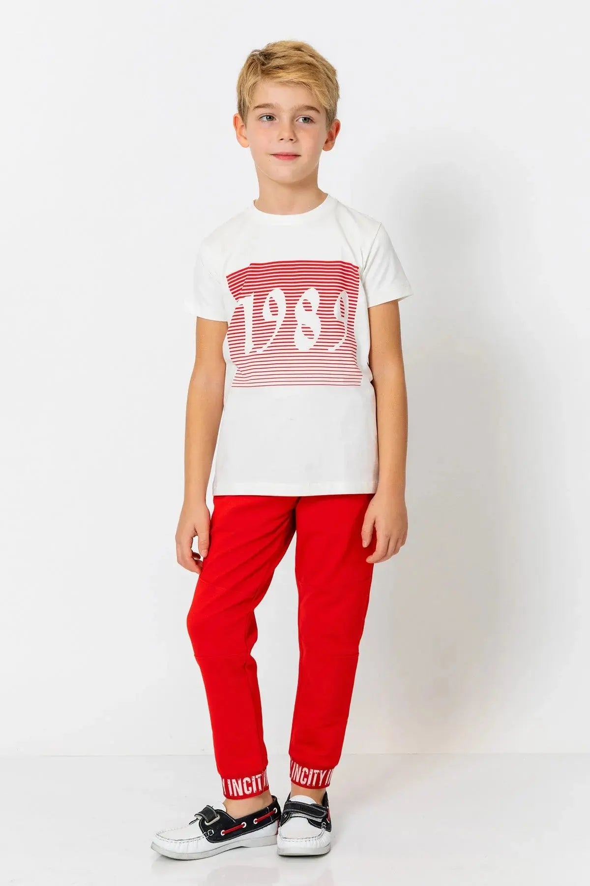 InCity Boys (3009) - Yuvarlak Yaka Ksa Kol 1989 T-shirt dogan-811