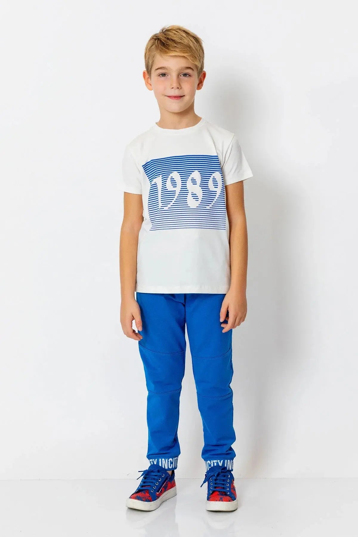 InCity Boys (3009) - Yuvarlak Yaka Ksa Kol 1989 T-shirt dogan-811