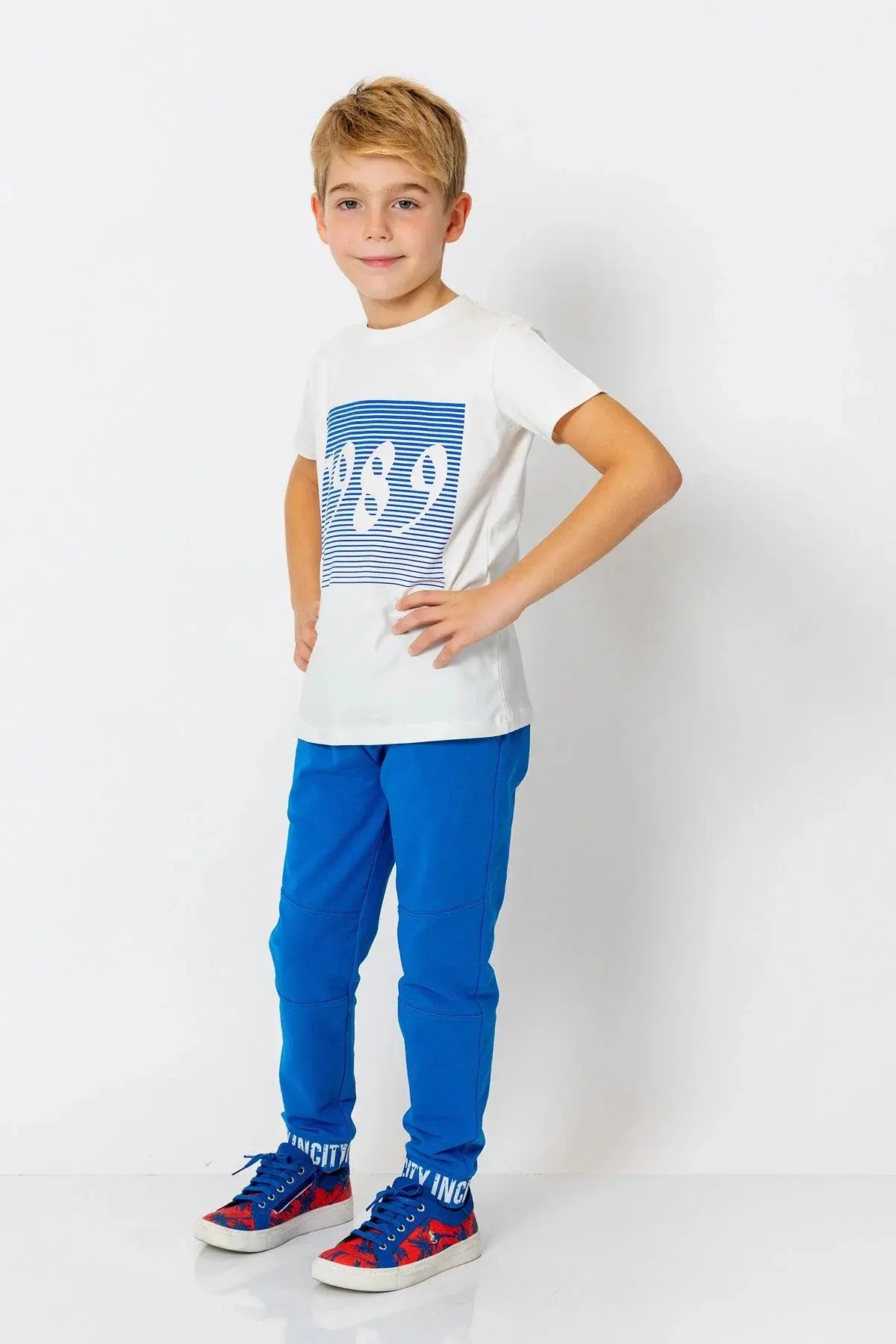 InCity Boys (3009) - Yuvarlak Yaka Ksa Kol 1989 T-shirt dogan-811