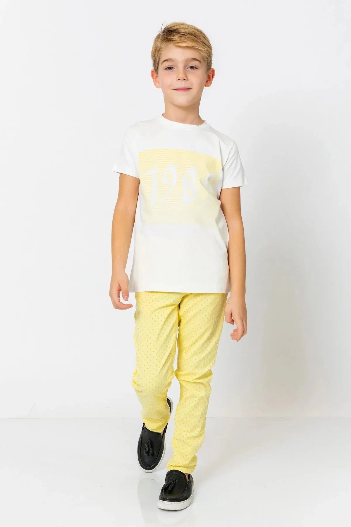 InCity Boys (3009) - Yuvarlak Yaka Ksa Kol 1989 T-shirt dogan-811