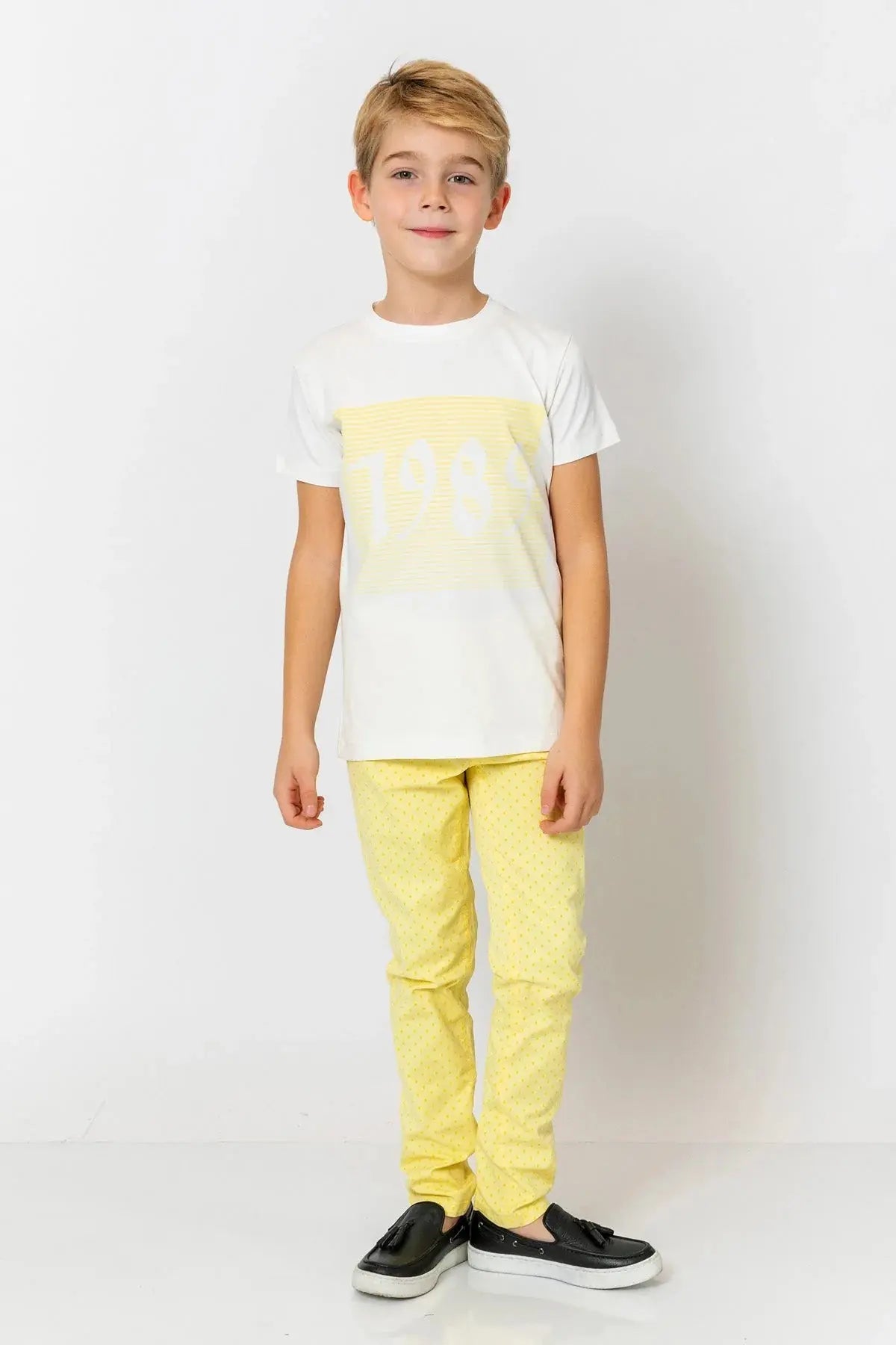 InCity Boys (3009) - Yuvarlak Yaka Ksa Kol 1989 T-shirt dogan-811