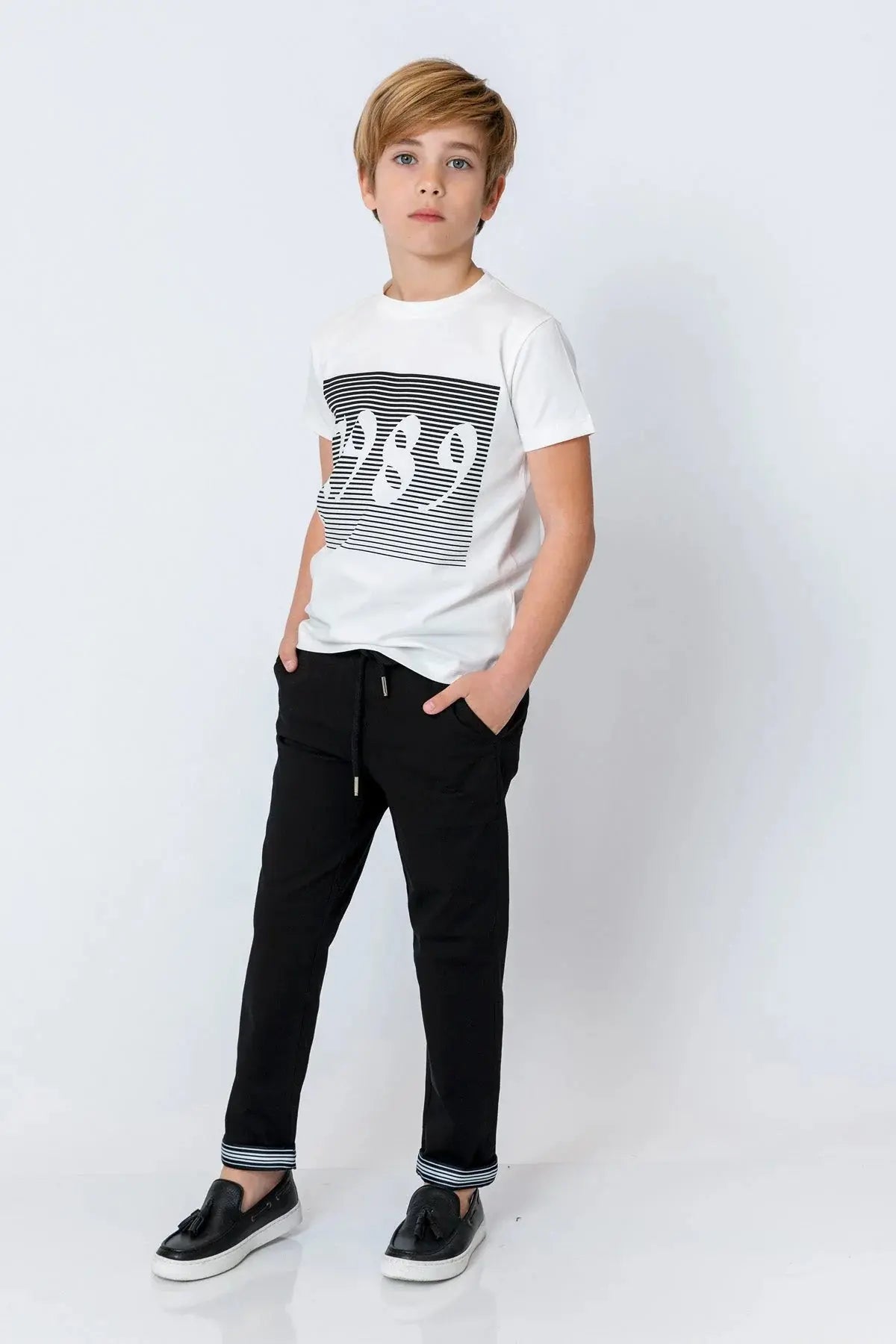 InCity Boys (3009) - Yuvarlak Yaka Ksa Kol 1989 T-shirt dogan-811