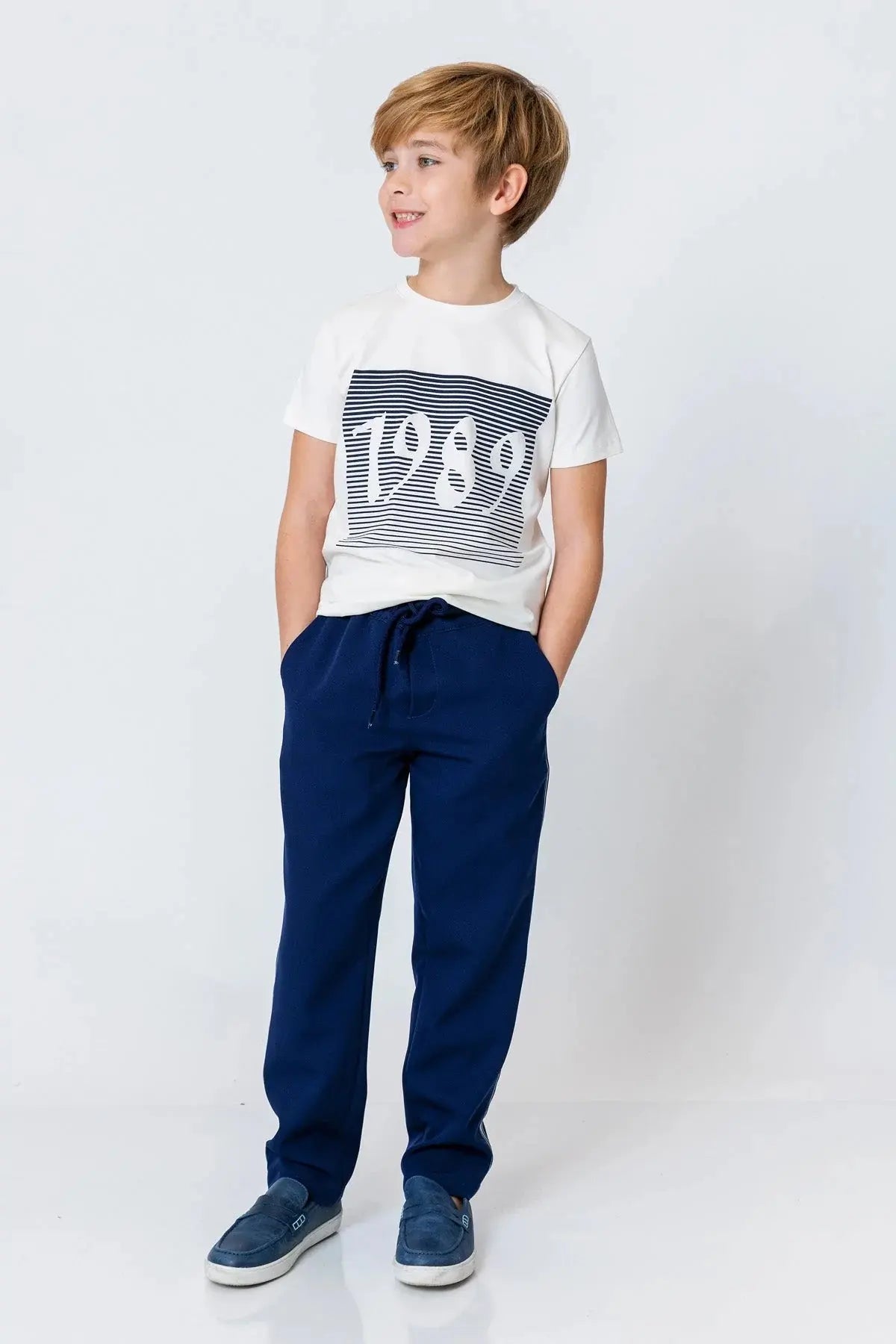 InCity Boys (3009) - Yuvarlak Yaka Ksa Kol 1989 T-shirt dogan-811