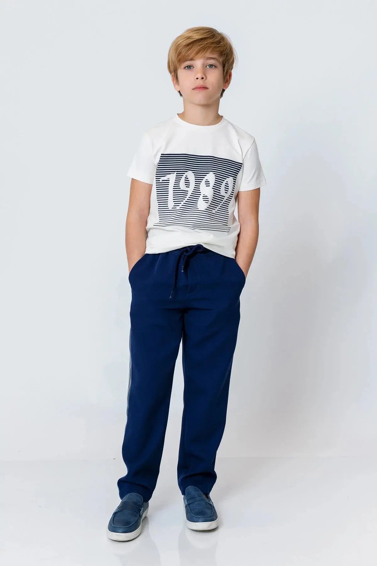 InCity Boys (3009) - Yuvarlak Yaka Ksa Kol 1989 T-shirt dogan-811