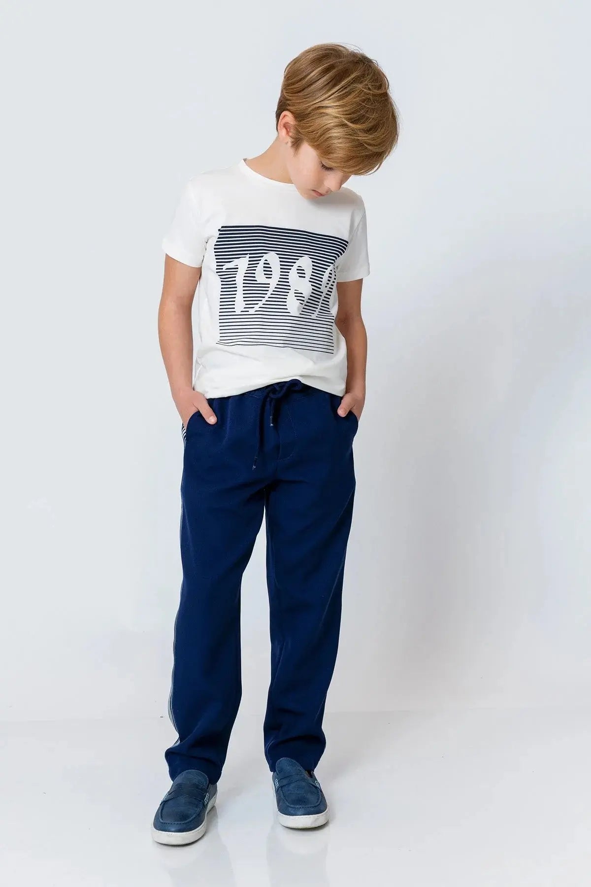 InCity Boys (3009) - Yuvarlak Yaka Ksa Kol 1989 T-shirt dogan-811