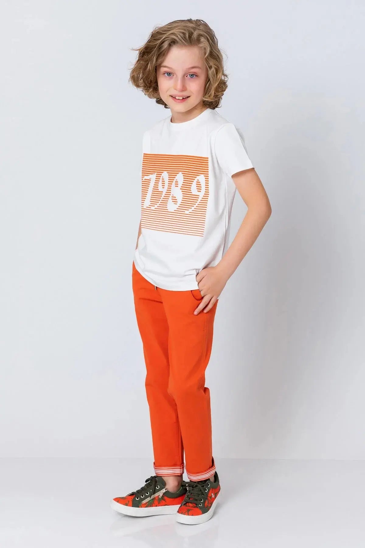 InCity Boys (3009) - Yuvarlak Yaka Ksa Kol 1989 T-shirt dogan-811