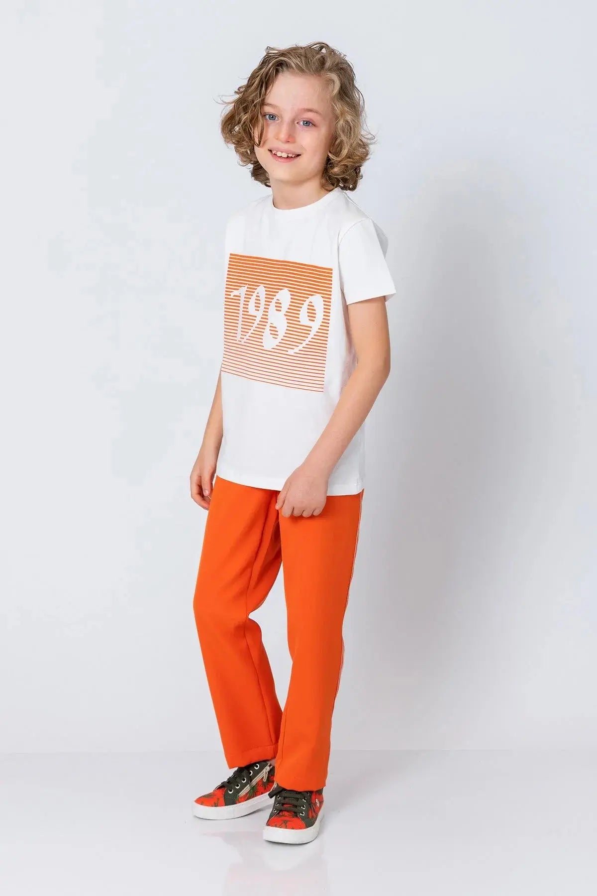 InCity Boys (3009) - Yuvarlak Yaka Ksa Kol 1989 T-shirt dogan-811