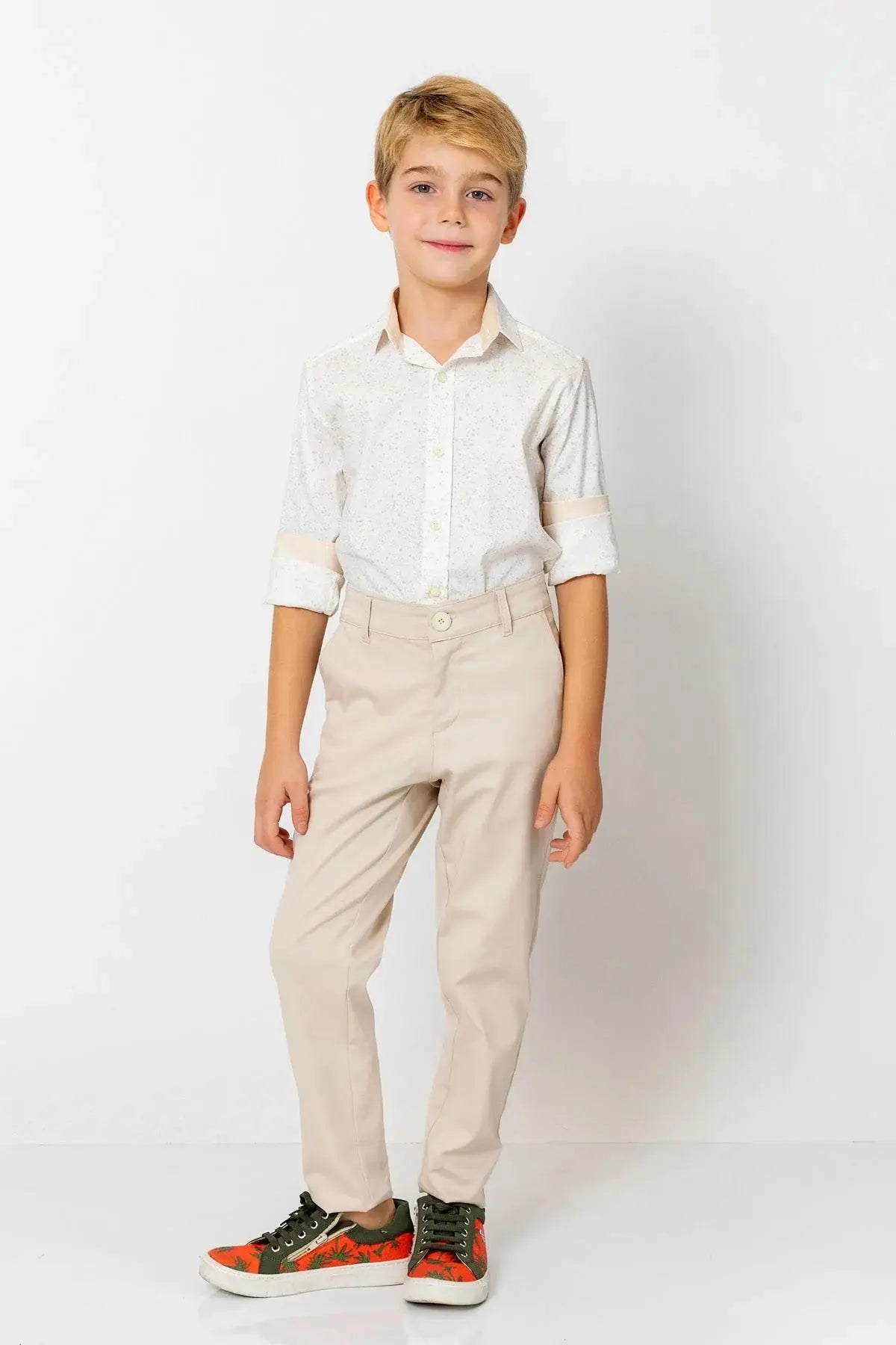 InCity Boys (3030) - Baskılı Uzun Kollu Gömlek dogan-811