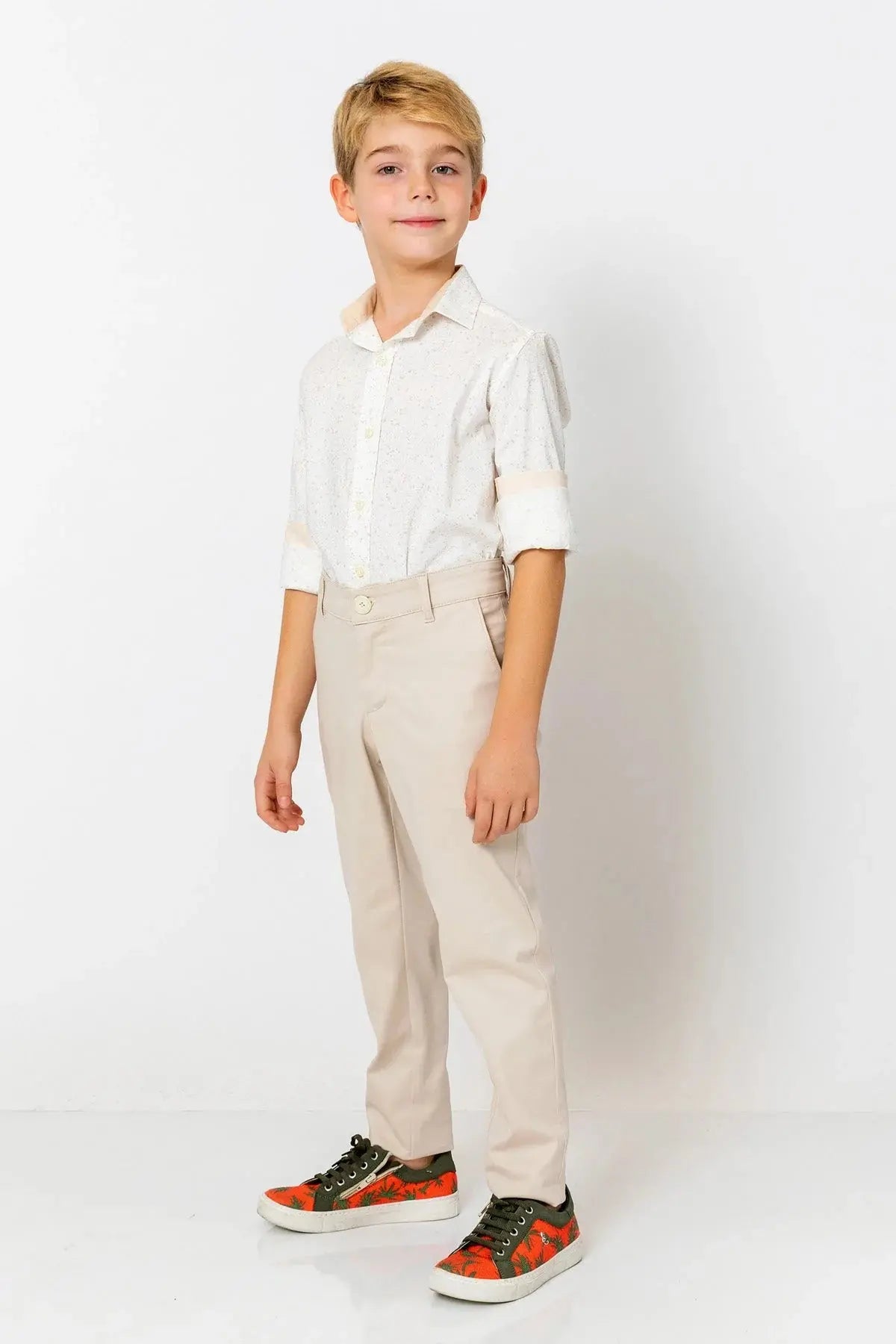 InCity Boys (3030) - Baskılı Uzun Kollu Gömlek dogan-811