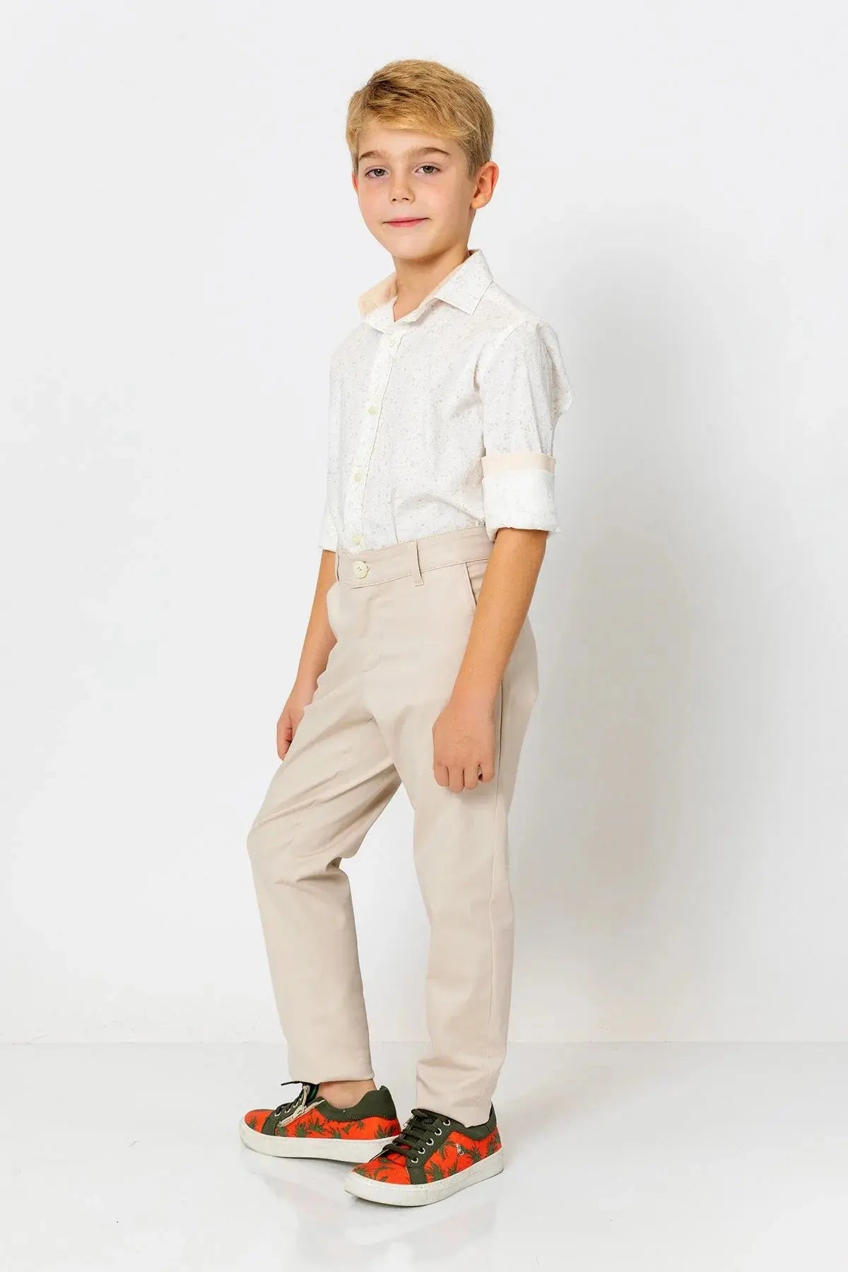 InCity Boys (3030) - Baskılı Uzun Kollu Gömlek dogan-811