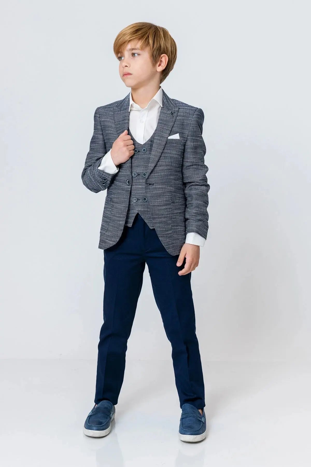 InCity Boys (3037) - 2 Parça Takm Yelek + Blazer dogan-811