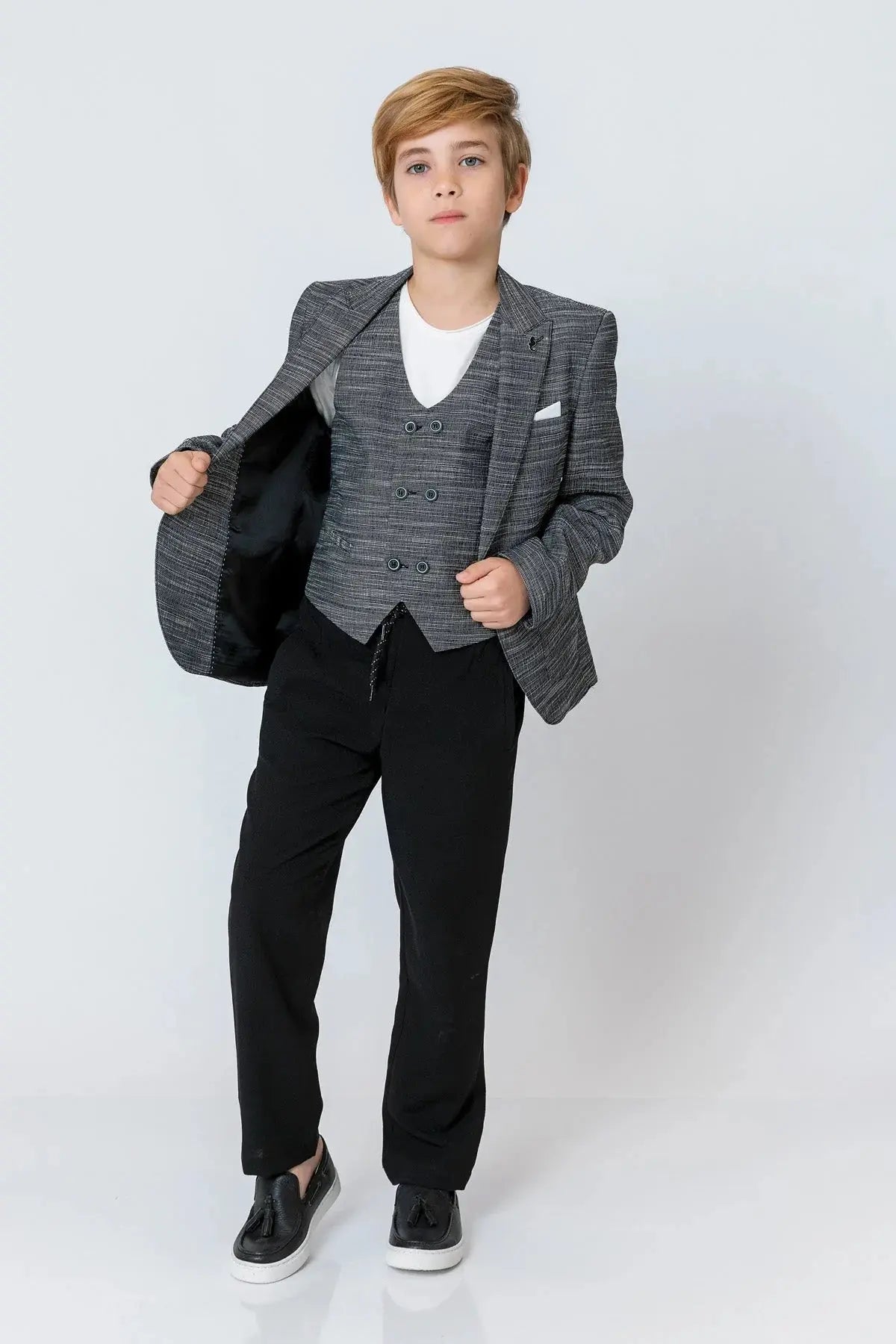 InCity Boys (3037) - 2 Parça Takm Yelek + Blazer dogan-811