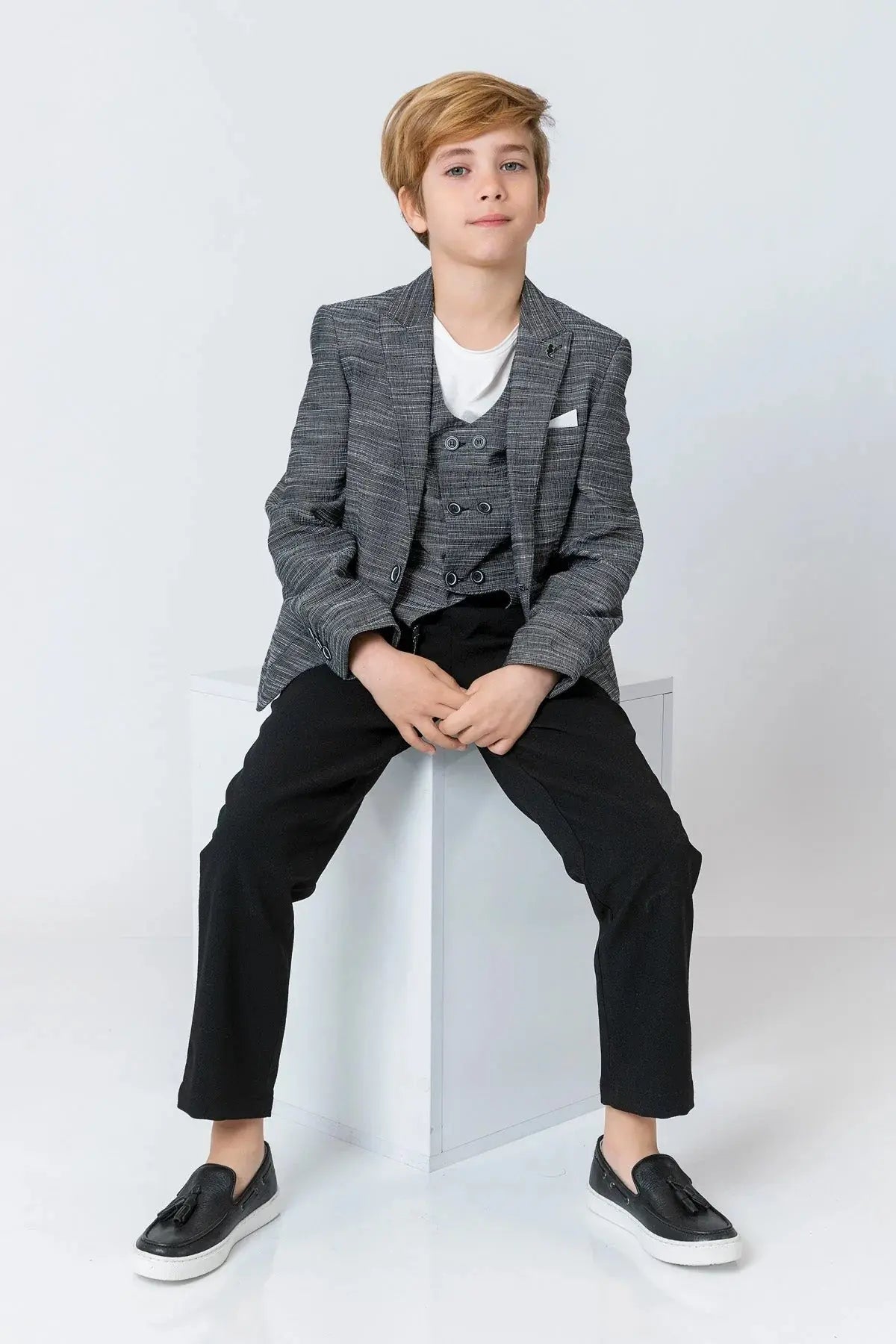 InCity Boys (3037) - 2 Parça Takm Yelek + Blazer dogan-811