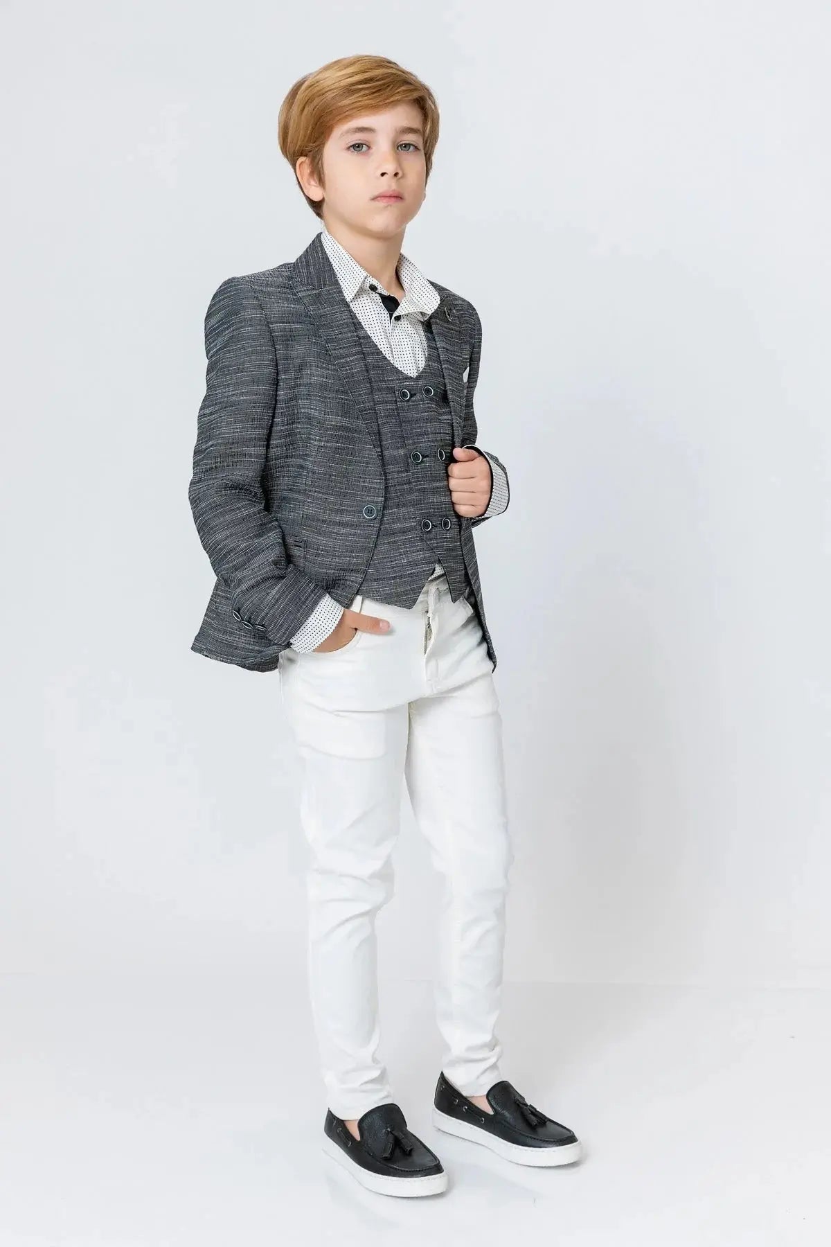 InCity Boys (3037) - 2 Parça Takm Yelek + Blazer dogan-811