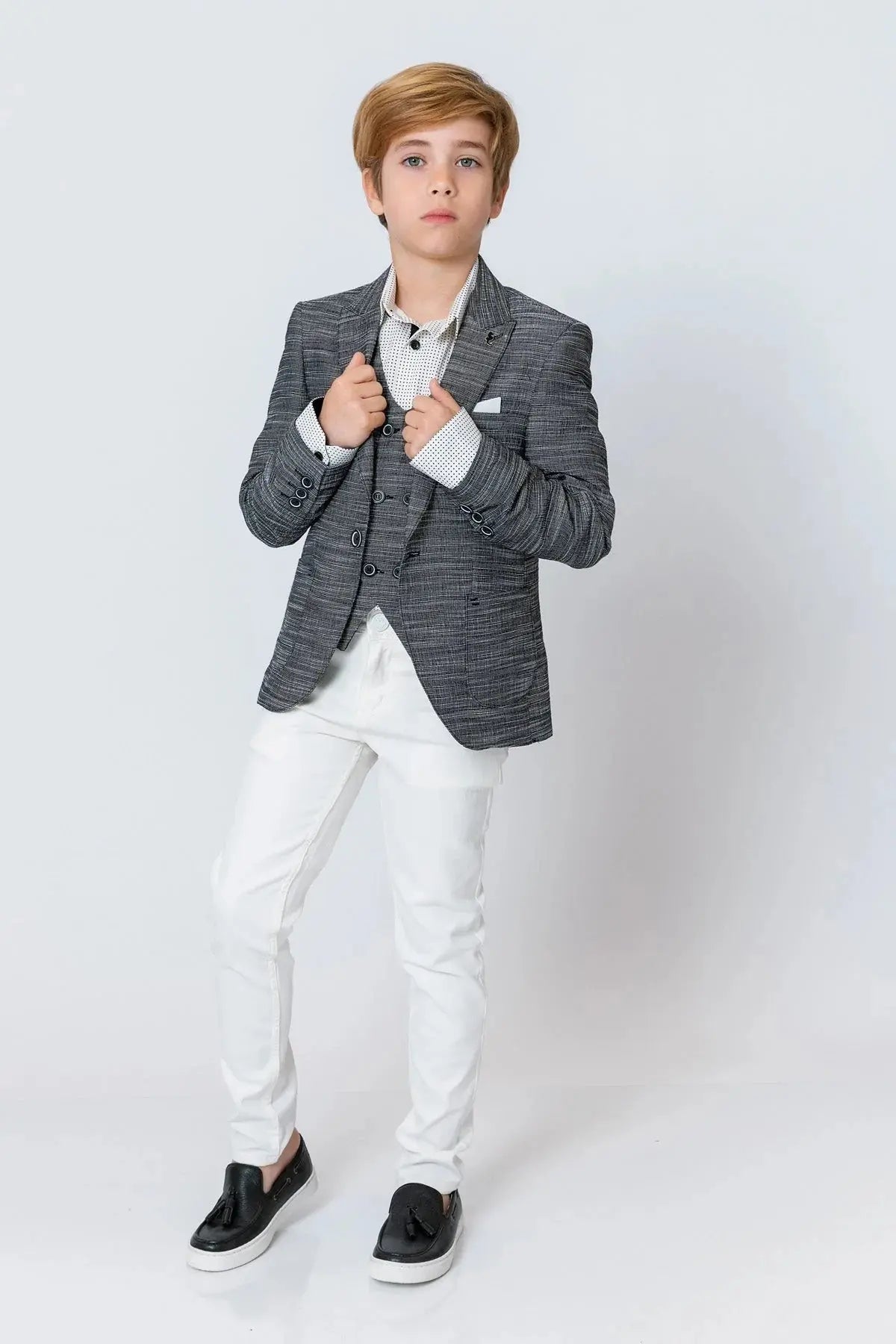 InCity Boys (3037) - 2 Parça Takm Yelek + Blazer dogan-811