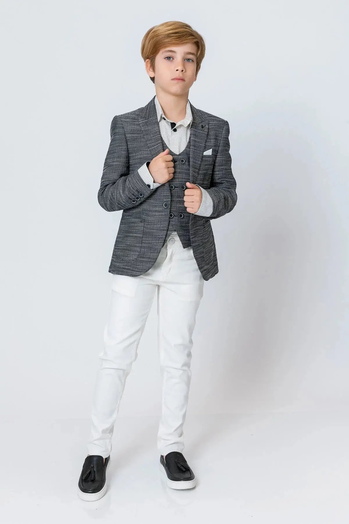 InCity Boys (3037) - 2 Parça Takm Yelek + Blazer dogan-811