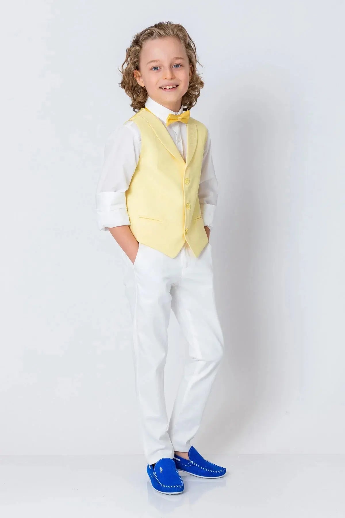 InCity Boys (3040) - Açık Yaka Düğmeli Takım Yeleği dogan-811