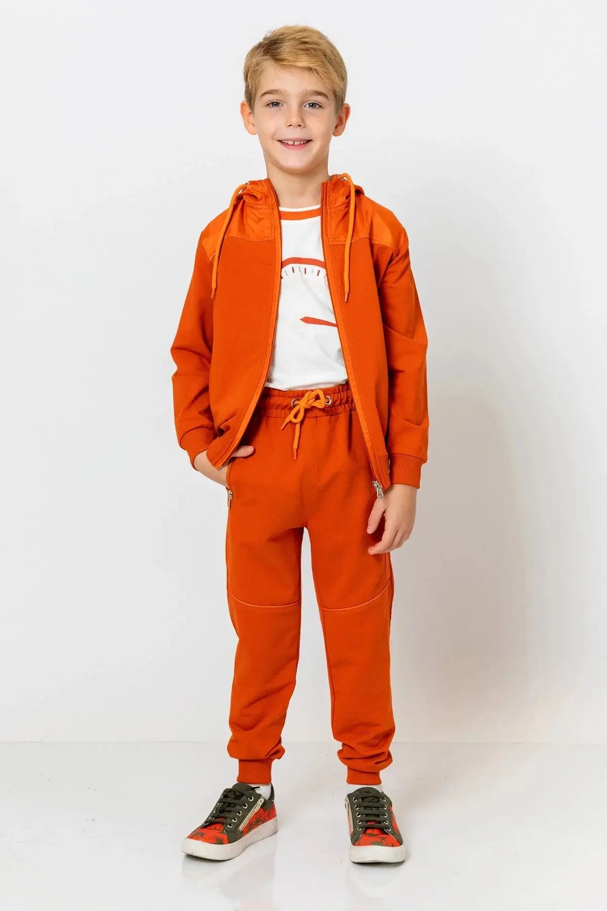 InCity Boys (3165) - Beli Lastikli Fermuarl Jogger Pantolon dogan-811