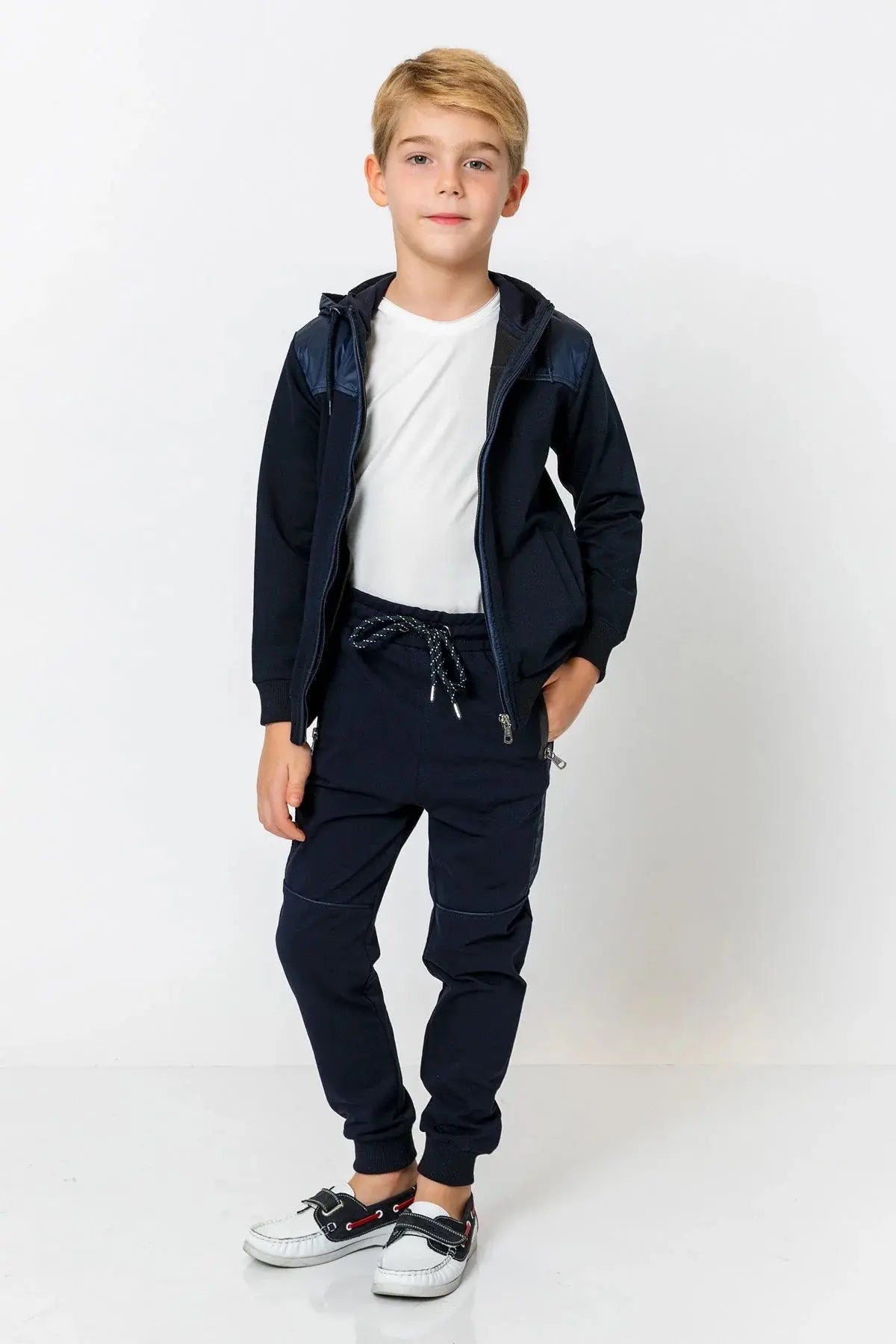 InCity Boys (3165) - Beli Lastikli Fermuarl Jogger Pantolon dogan-811