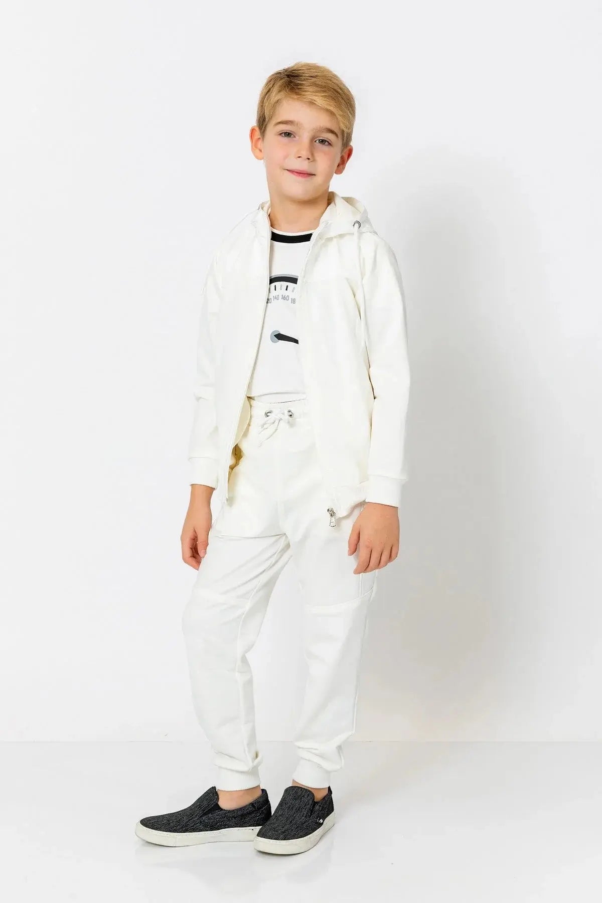 InCity Boys (3165) - Beli Lastikli Fermuarl Jogger Pantolon dogan-811