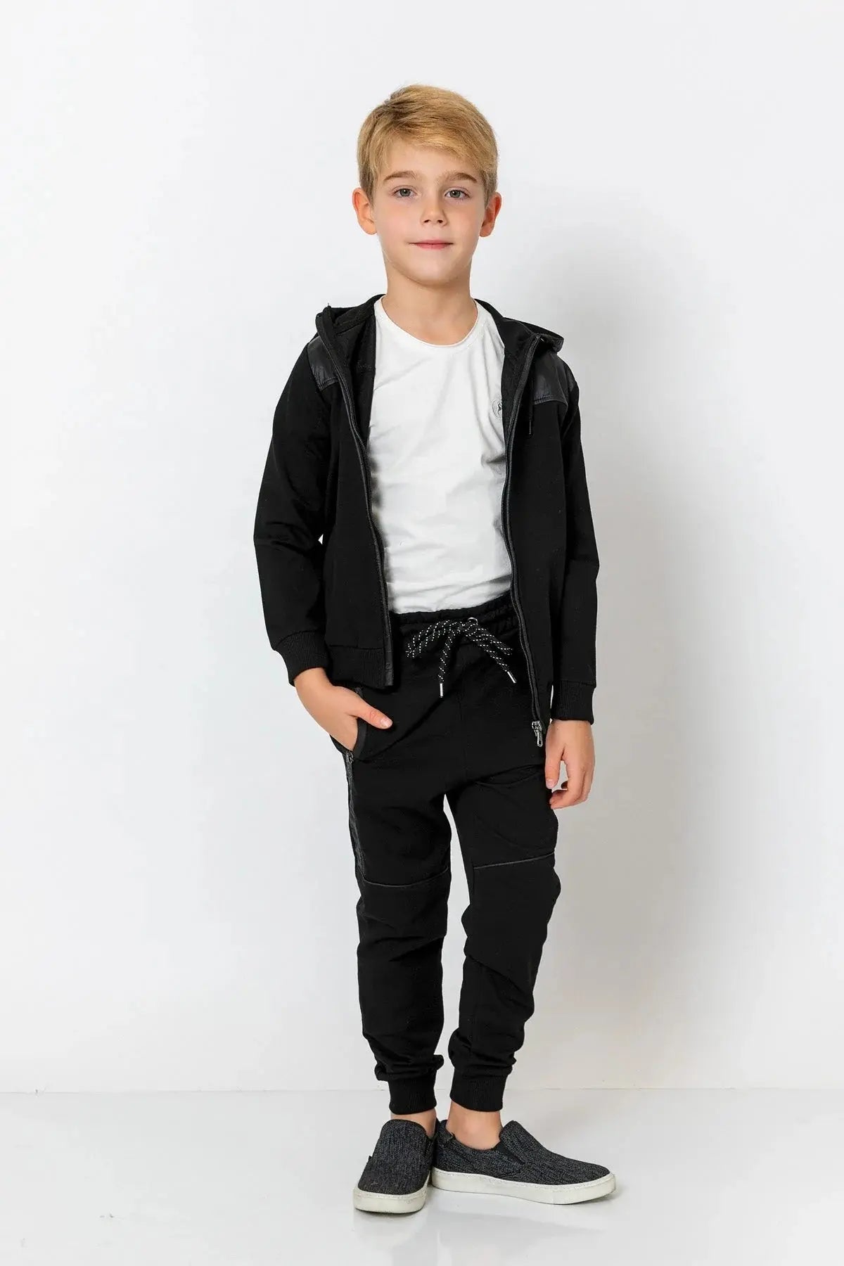 InCity Boys (3165) - Beli Lastikli Fermuarl Jogger Pantolon dogan-811