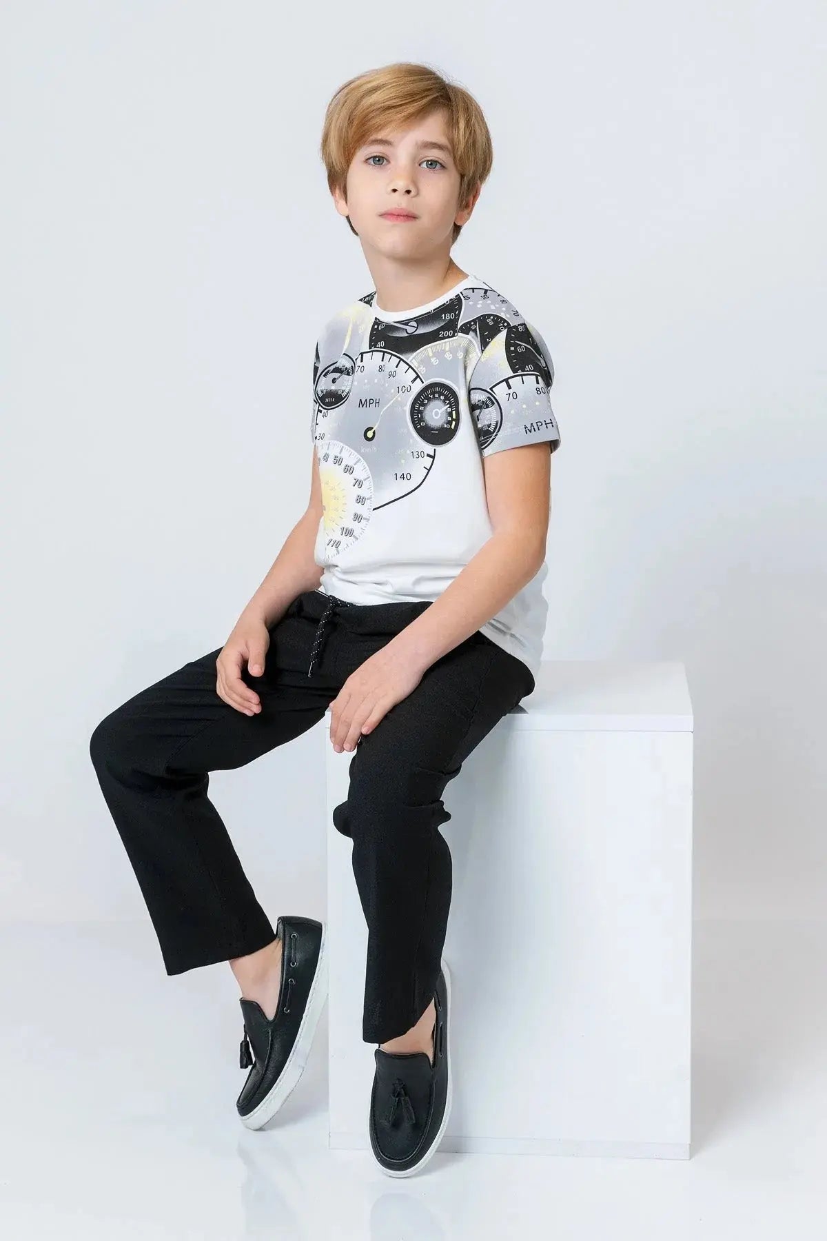 InCity Boys (3168) - Beli Lastikli Fermuarl Düz Paça Rahat Pantolon dogan-811