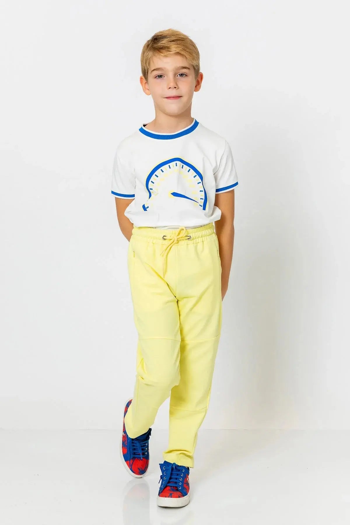 InCity Boys (3168) - Beli Lastikli Fermuarl Düz Paça Rahat Pantolon dogan-811