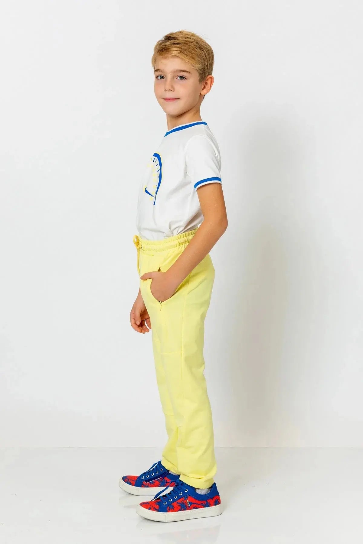 InCity Boys (3168) - Beli Lastikli Fermuarl Düz Paça Rahat Pantolon dogan-811