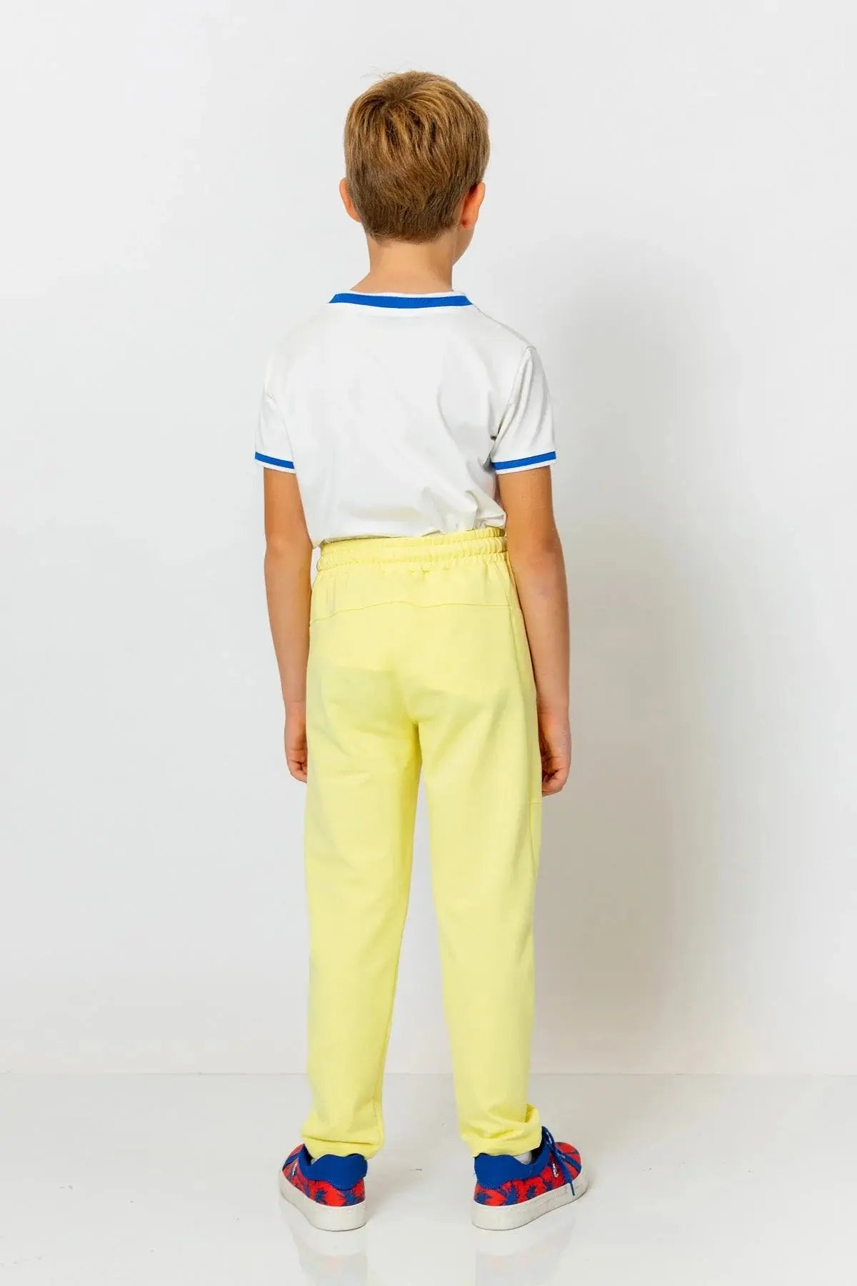 InCity Boys (3168) - Beli Lastikli Fermuarl Düz Paça Rahat Pantolon dogan-811