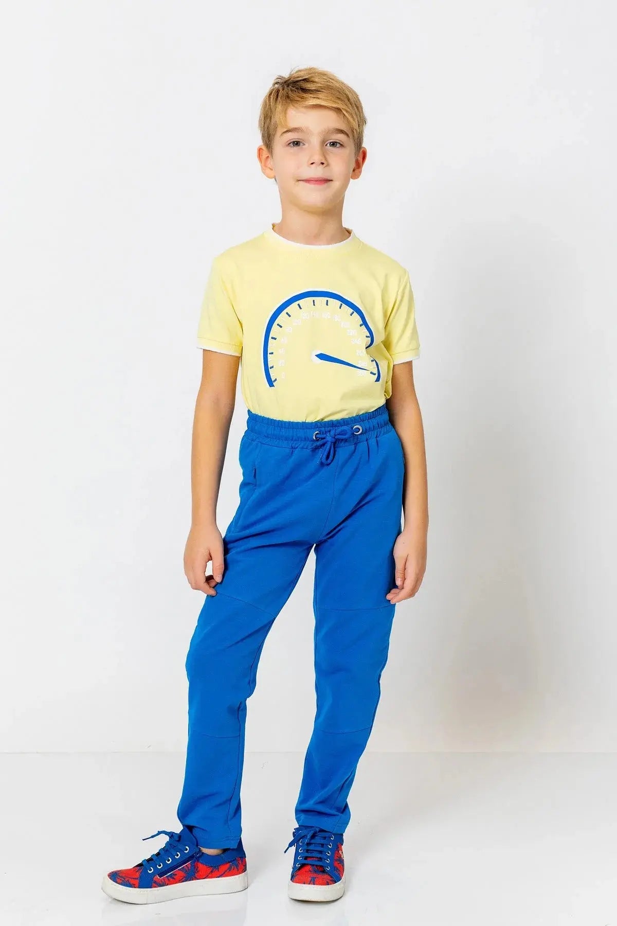 InCity Boys (3168) - Beli Lastikli Fermuarl Düz Paça Rahat Pantolon dogan-811