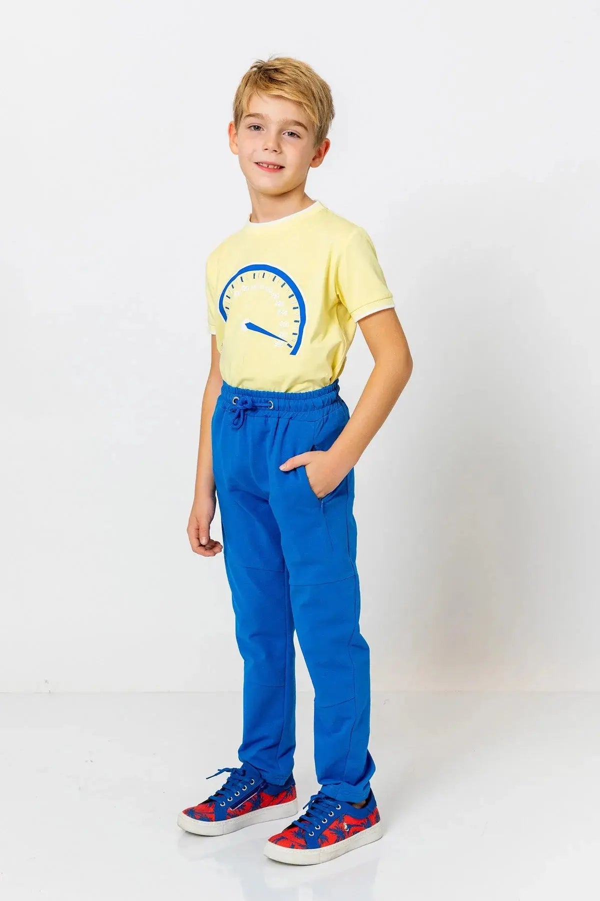 InCity Boys (3168) - Beli Lastikli Fermuarl Düz Paça Rahat Pantolon dogan-811