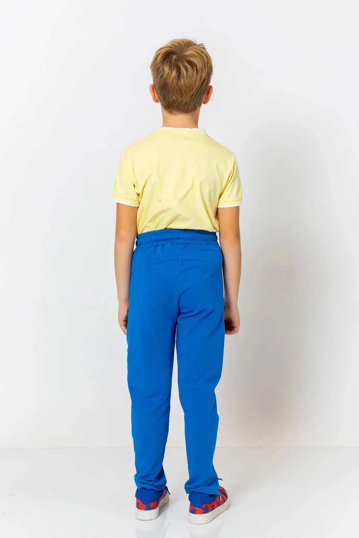 InCity Boys (3168) - Beli Lastikli Fermuarl Düz Paça Rahat Pantolon dogan-811