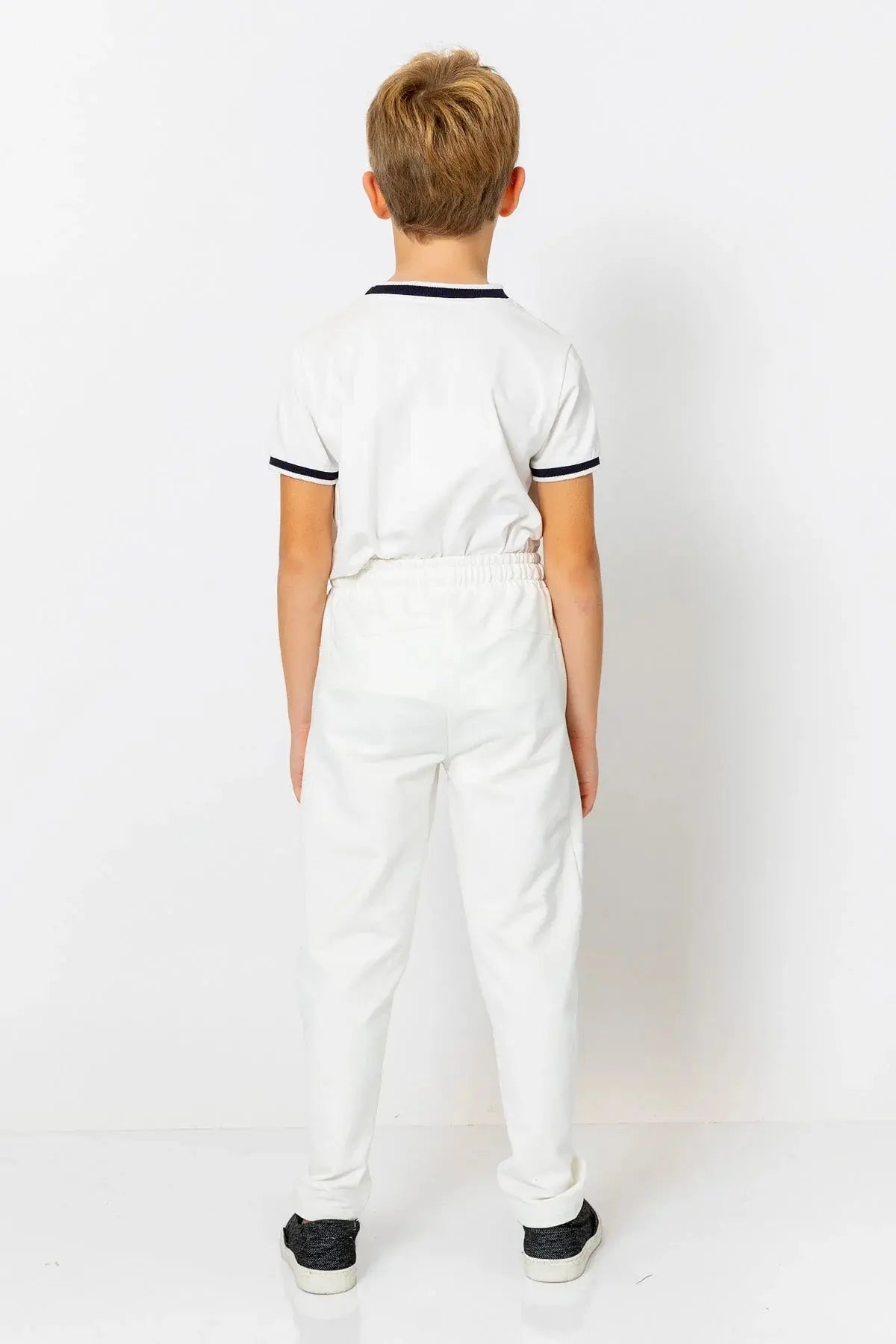 InCity Boys (3168) - Beli Lastikli Fermuarl Düz Paça Rahat Pantolon dogan-811